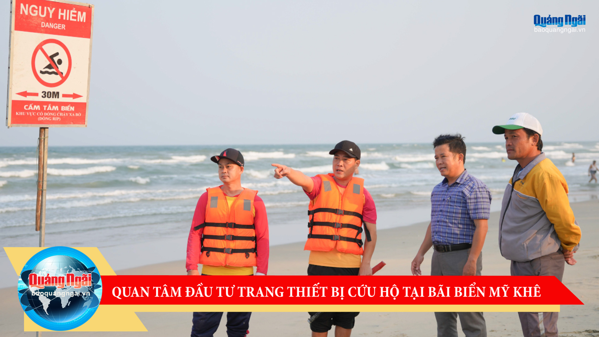 [Video]. Quan tâm đầu tư trang thiết bị cứu hộ tại bãi biển Mỹ Khê