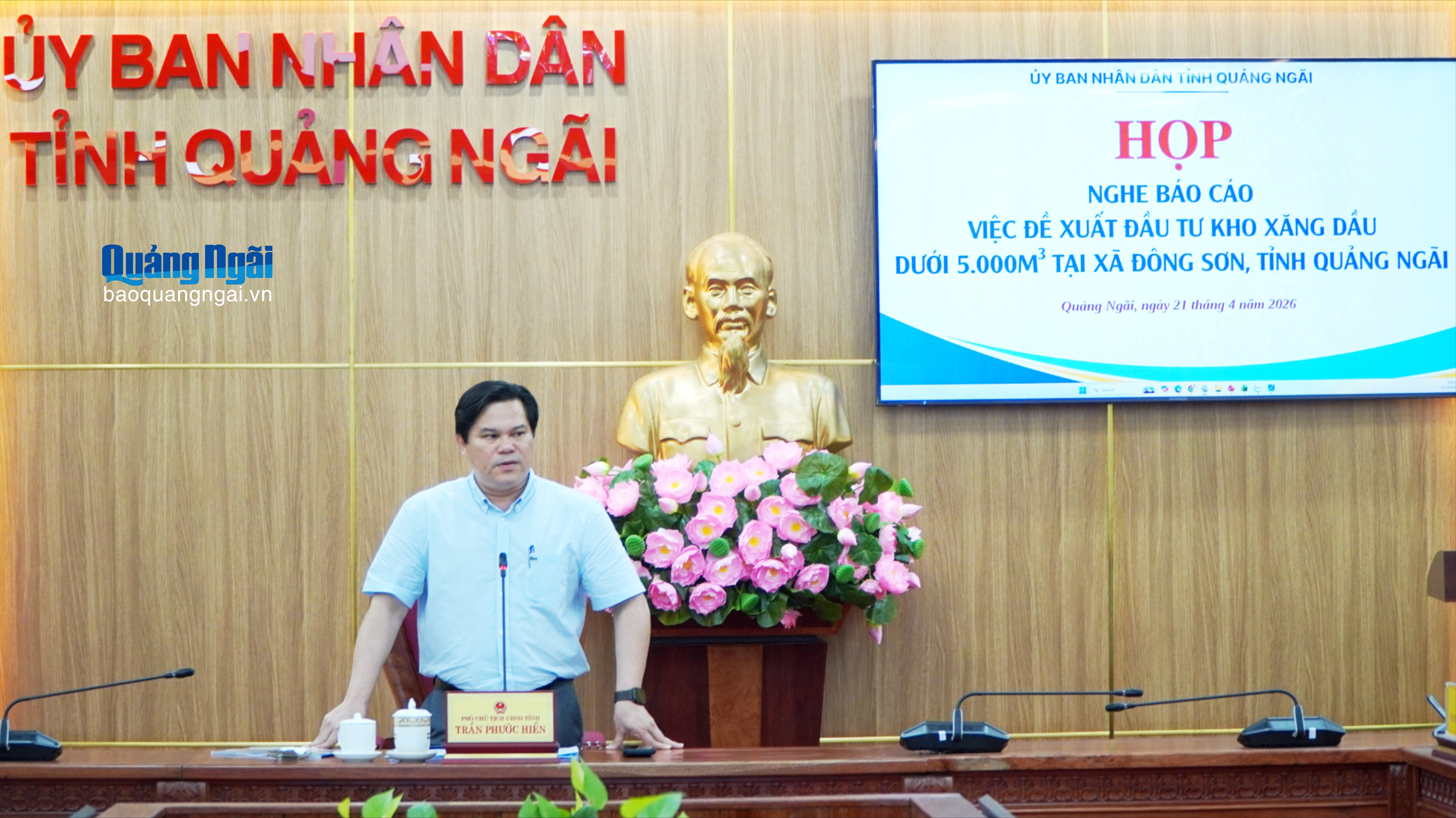 Đề xuất xây dựng Kho xăng dầu HP OIL Quảng Ngãi