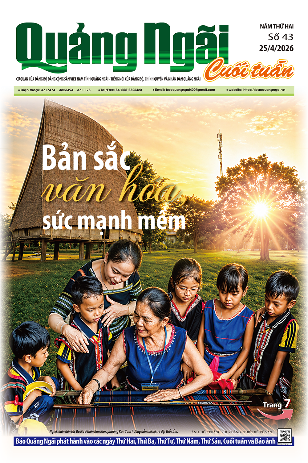 Báo Cuối tuần số 43, ra ngày 25/4/2026