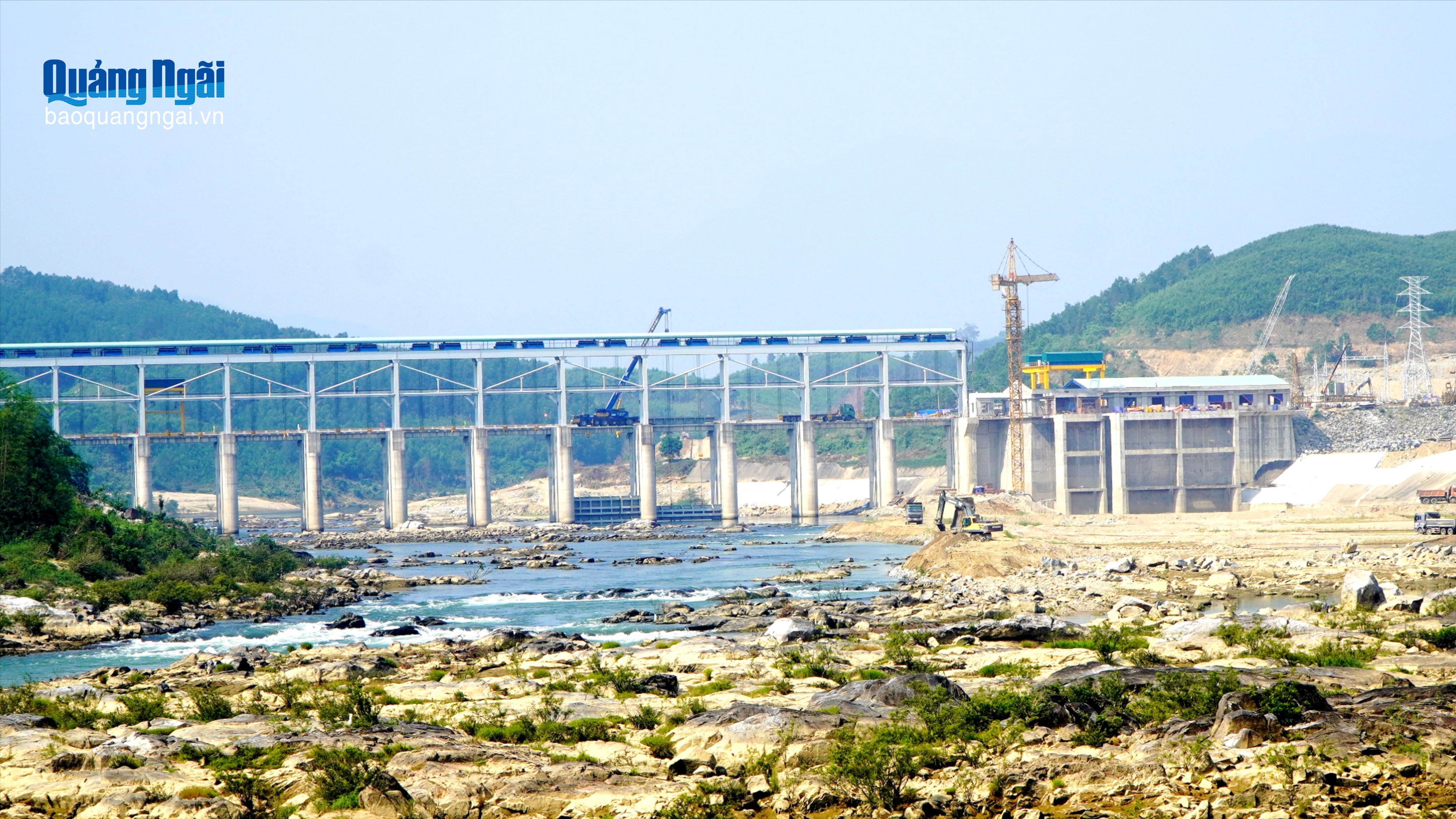 Đẩy nhanh tiến độ thi công 2 thủy điện trên sông Trà Khúc