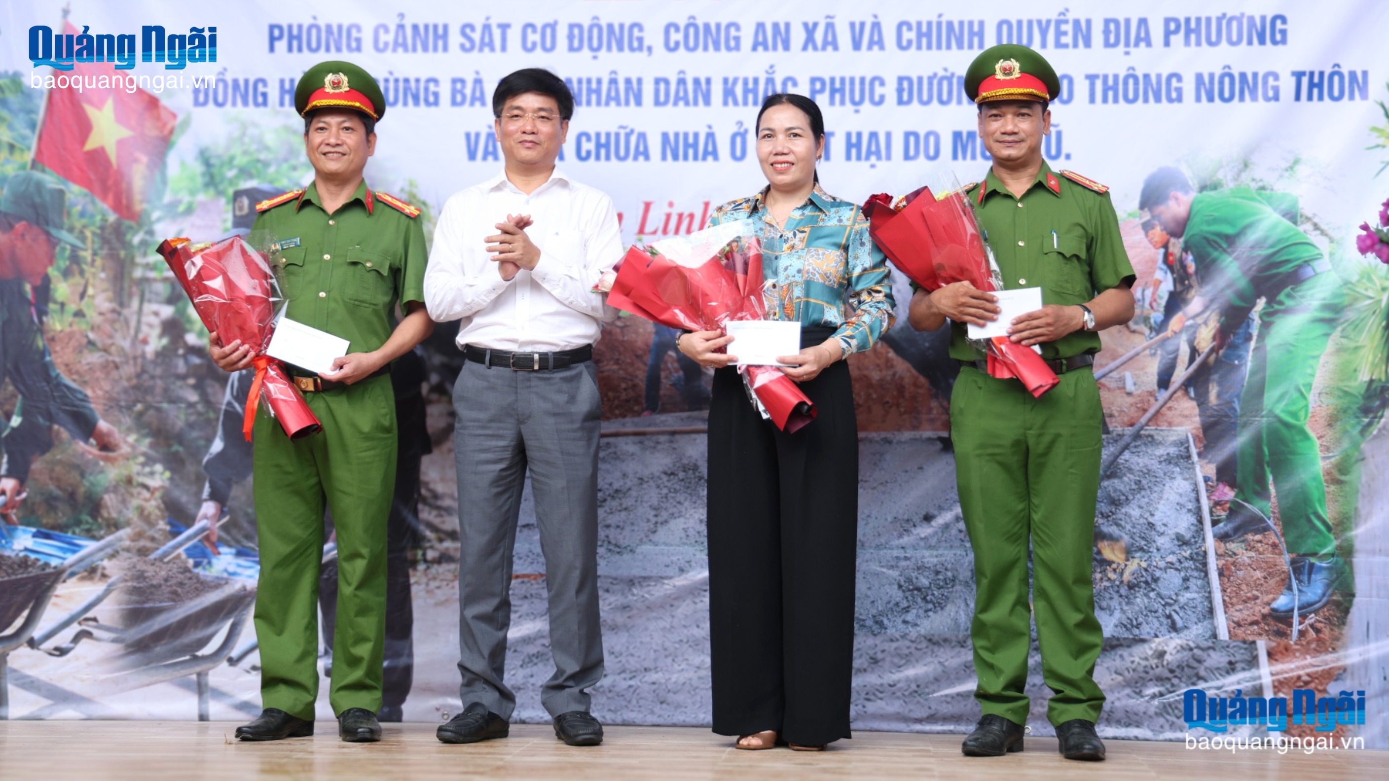 Cảnh sát cơ động đồng hành cùng nhân dân vùng khó