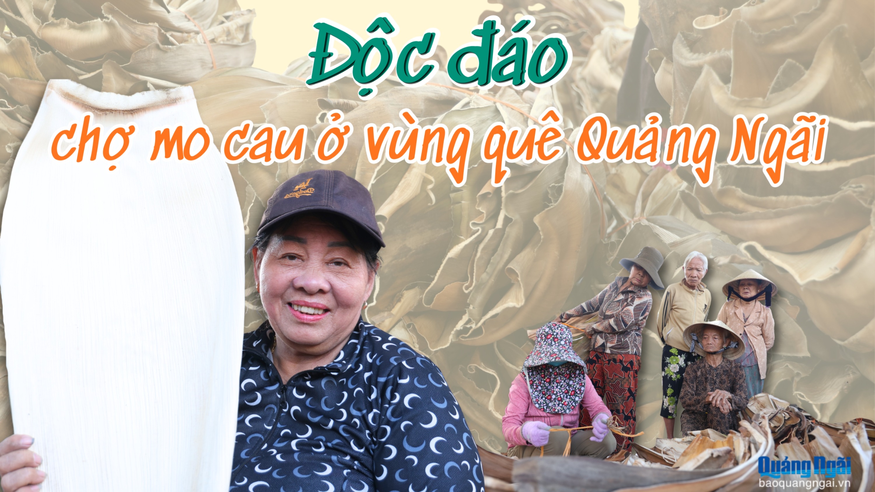 Độc đáo chợ mo cau ở vùng quê Quảng Ngãi