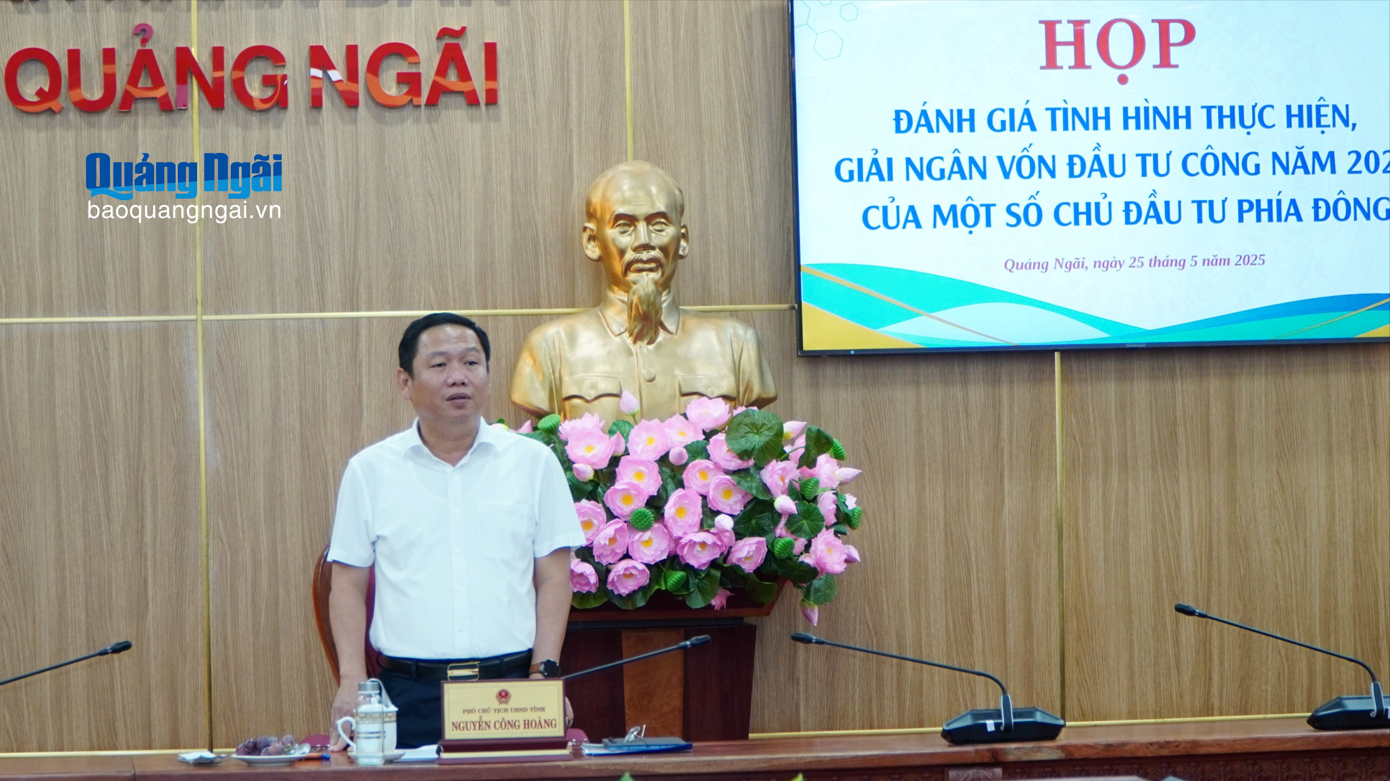 Đẩy nhanh thi công dự án, giải ngân vốn đầu tư công