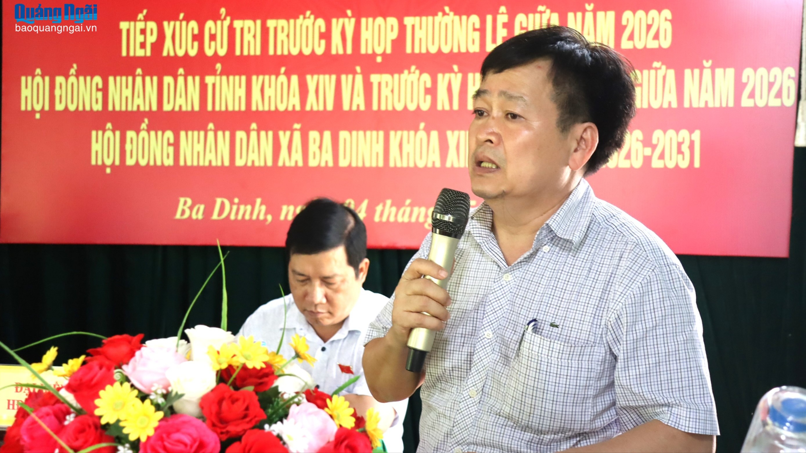 Tổ đại biểu số 6 HĐND tỉnh tiếp xúc cử tri tại xã Ba Dinh