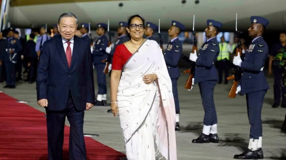 Tổng Bí thư, Chủ tịch nước Tô Lâm bắt đầu thăm cấp Nhà nước tới Sri Lanka