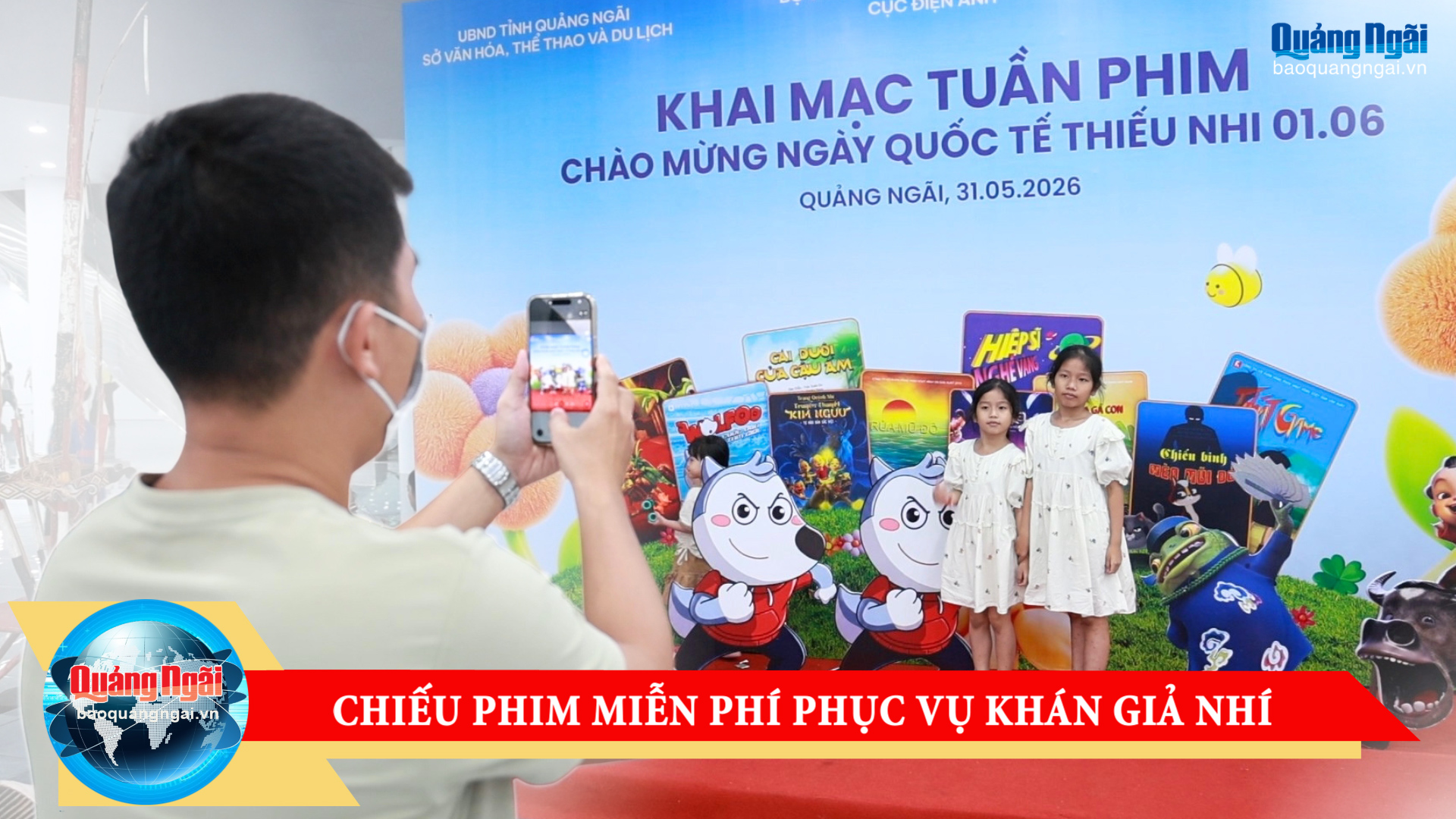 [Video]. Chiếu phim miễn phí phục vụ khán giả nhí