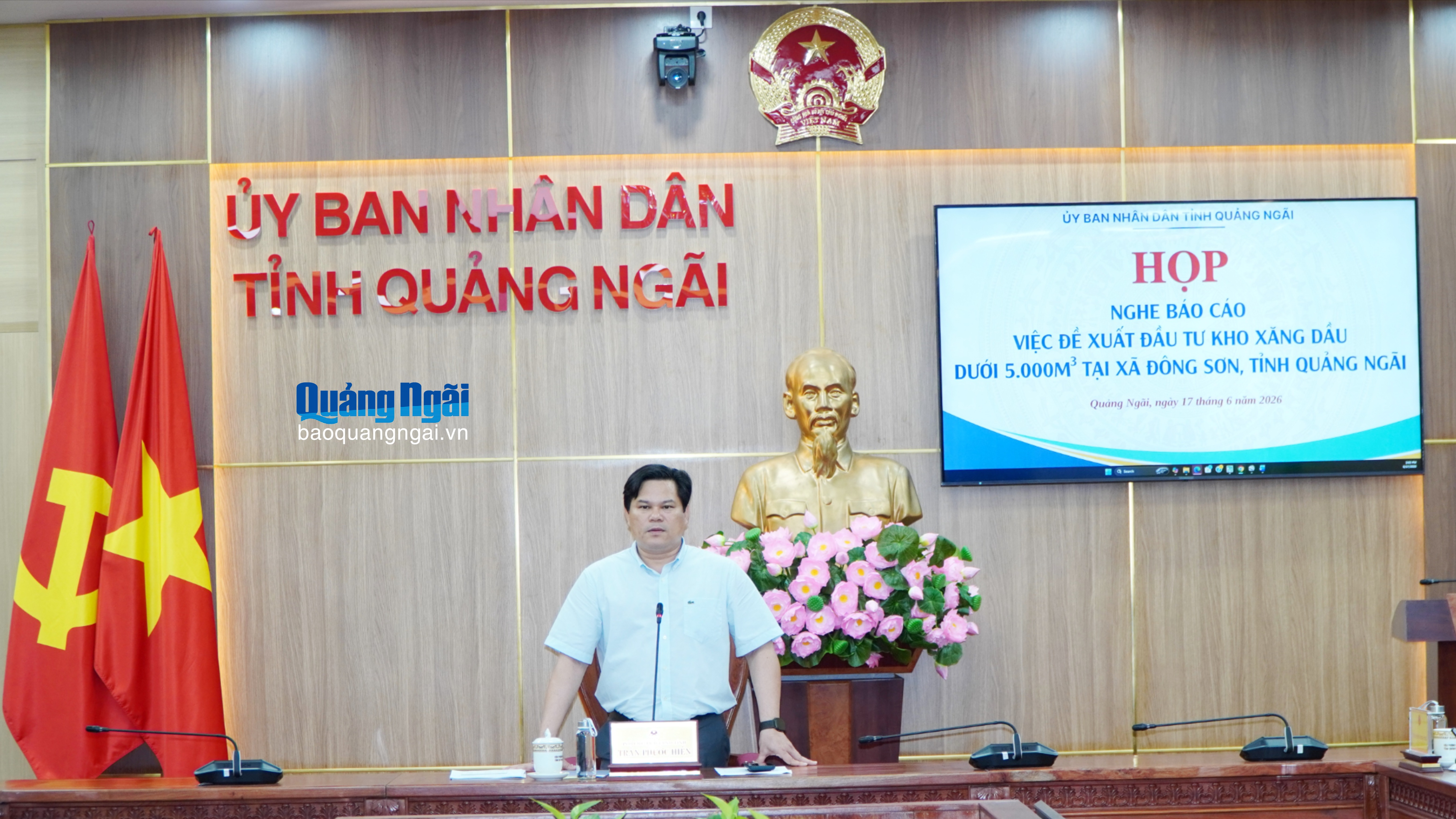 Xem xét đầu tư xây dựng kho xăng dầu tại xã Đông Sơn