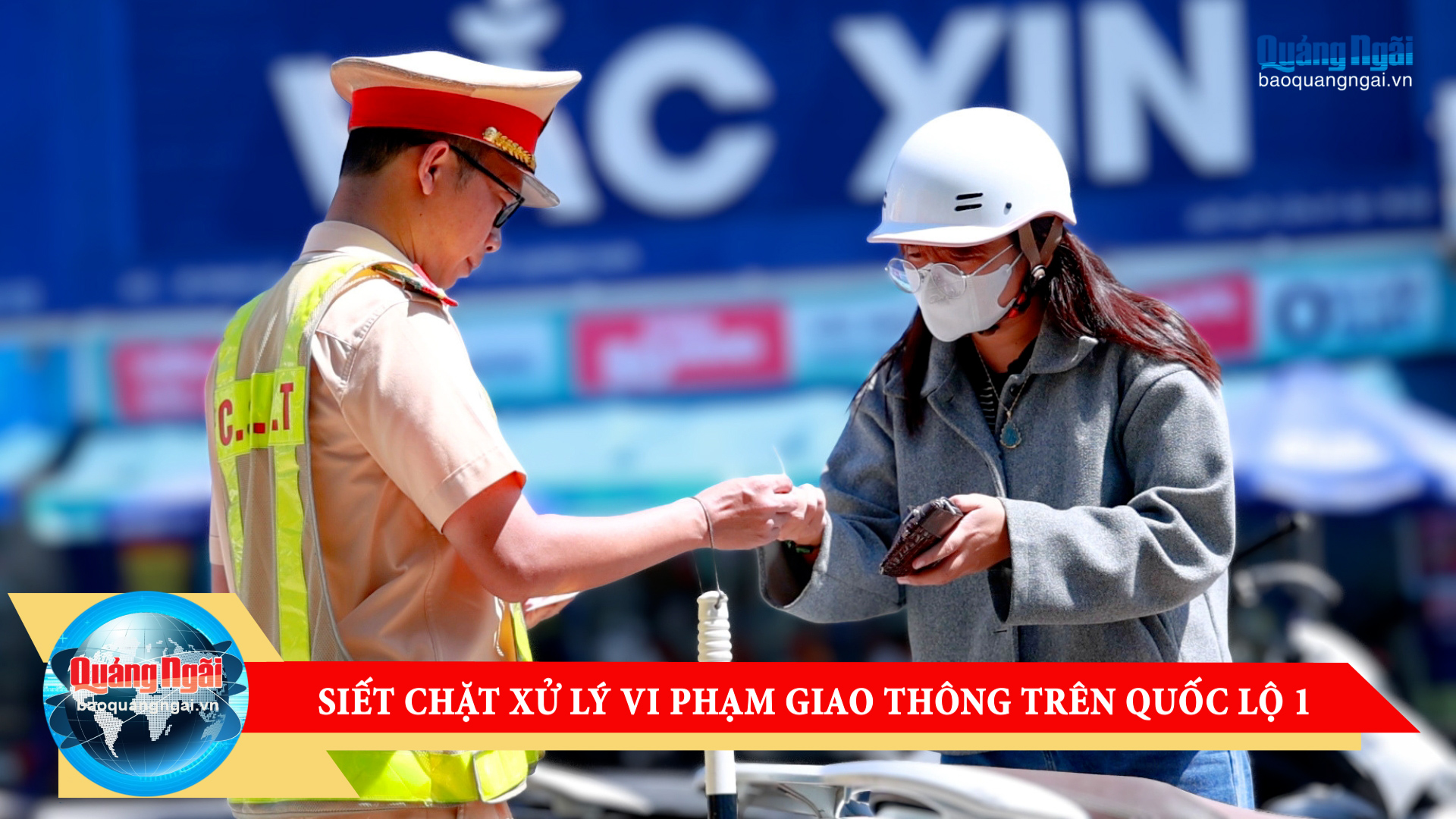 [Video]. Siết chặt xử lý vi phạm giao thông trên Quốc lộ 1