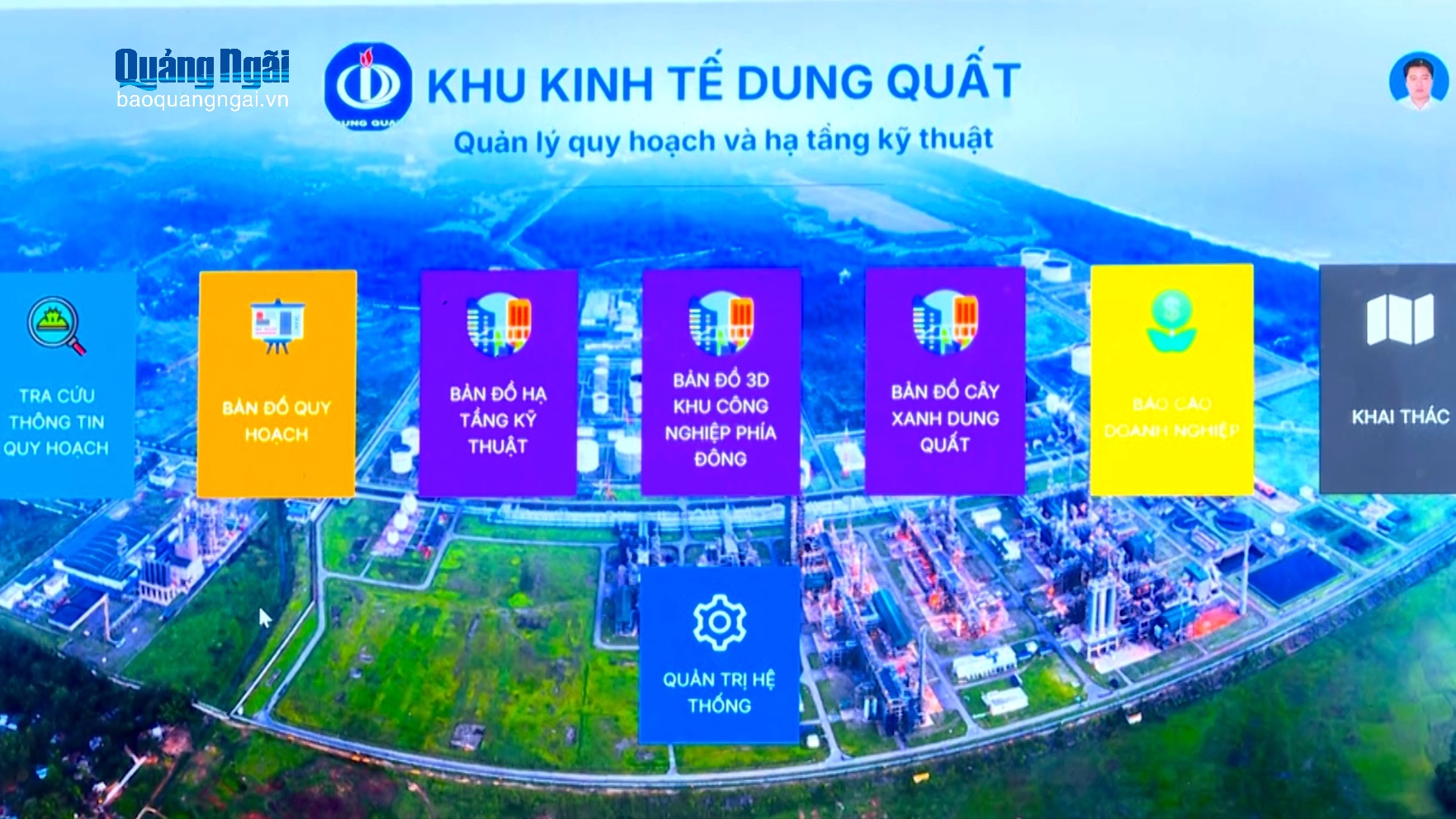 Minh bạch thông tin từ bản đồ số ở Khu Kinh tế Dung Quất