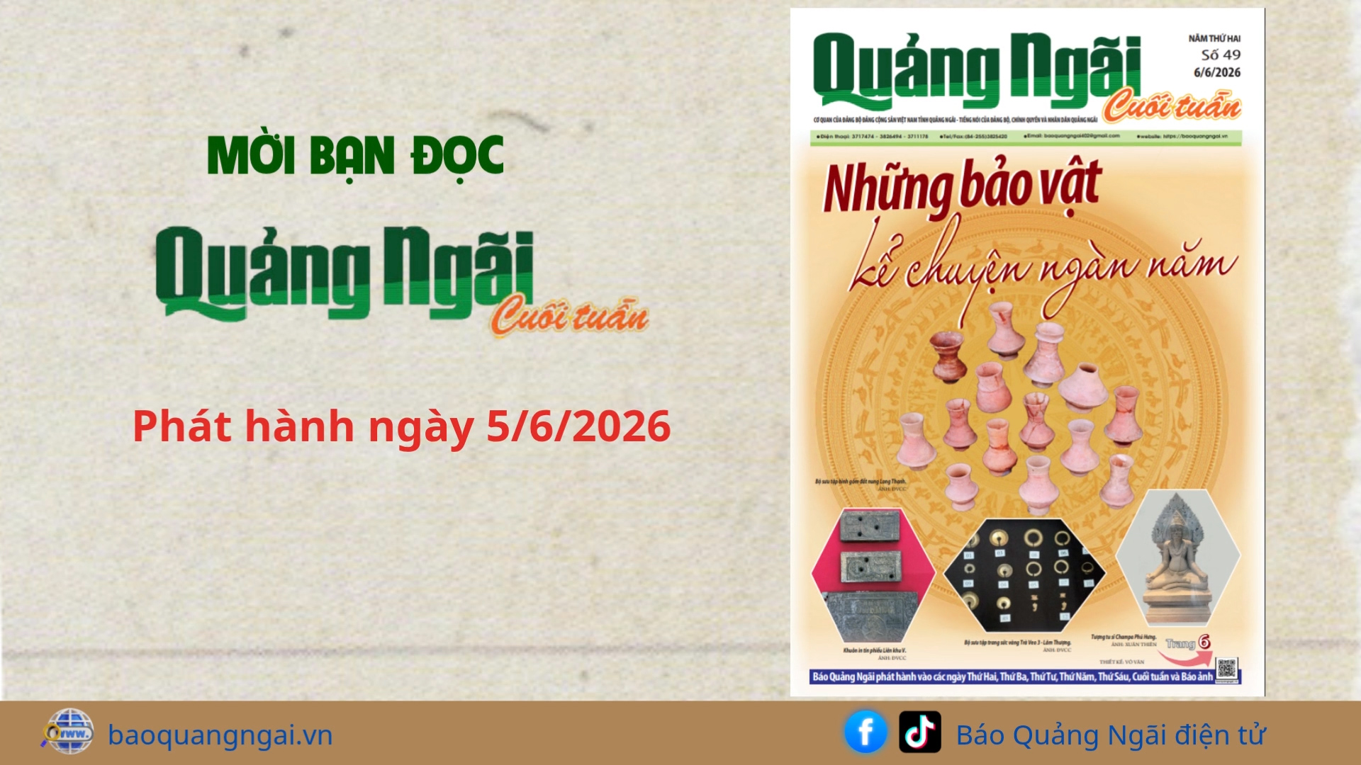 [Video]. Mời bạn đọc Báo Quảng Ngãi cuối tuần