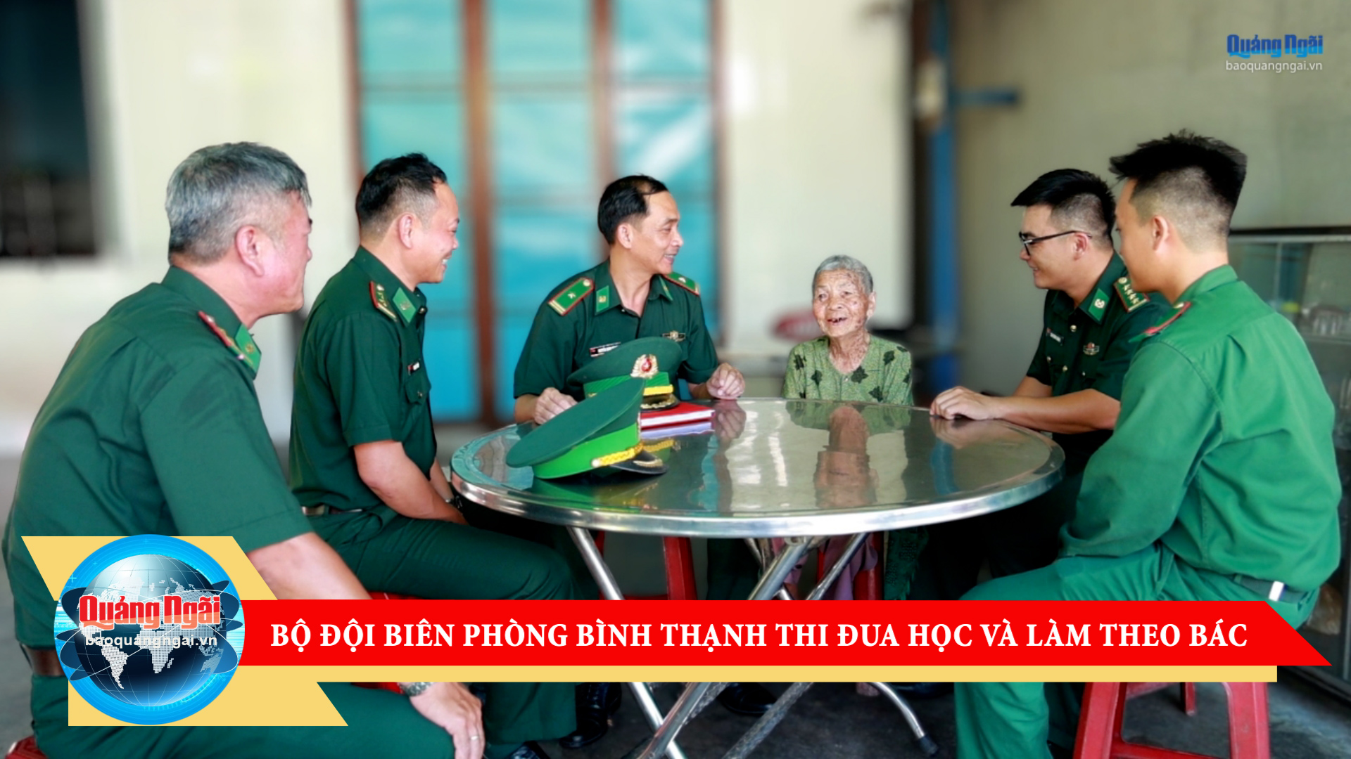 [Video]. Bộ đội biên phòng Bình Thạnh thi đua học và làm theo Bác