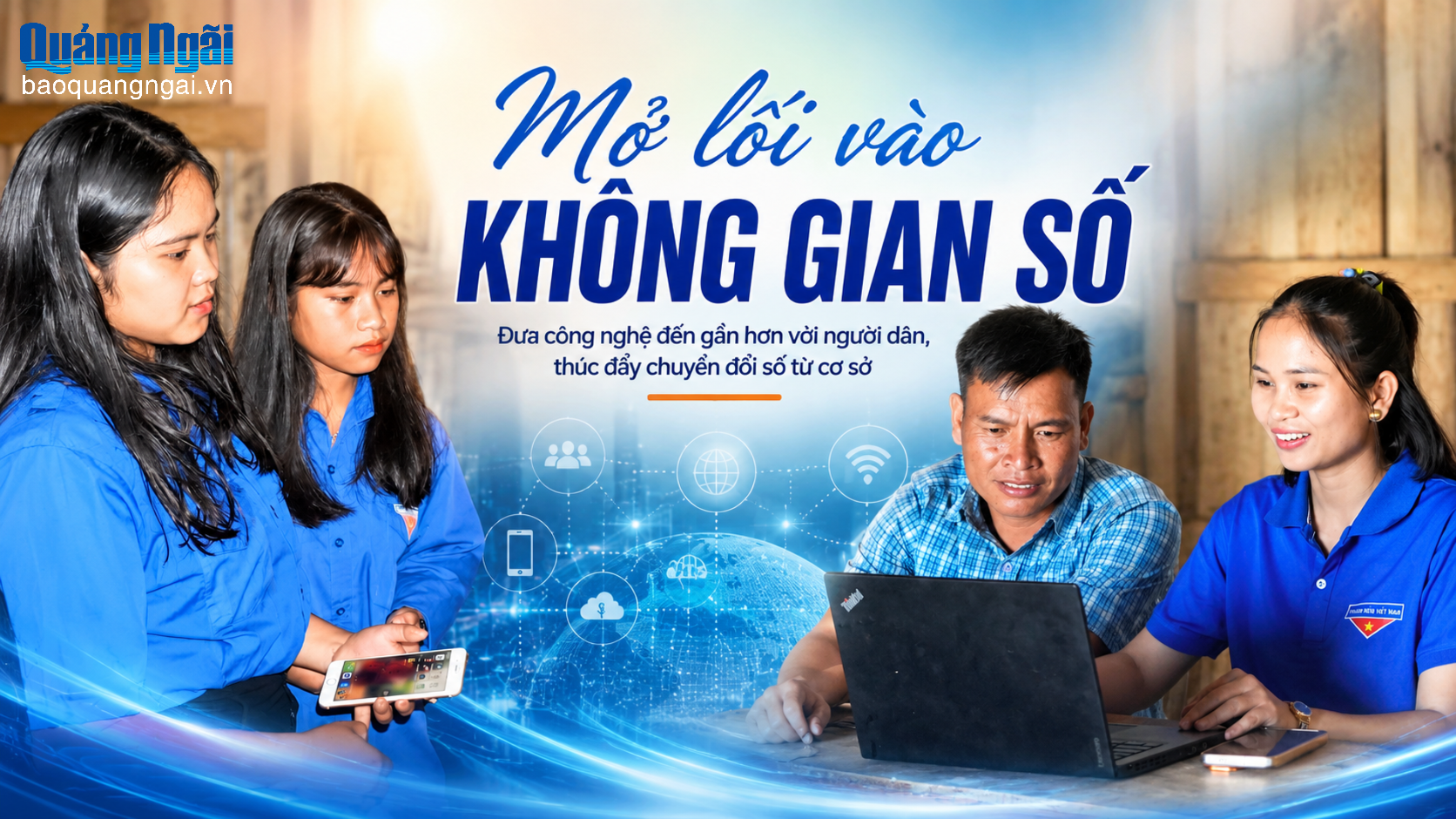 Mở lối vào không gian số