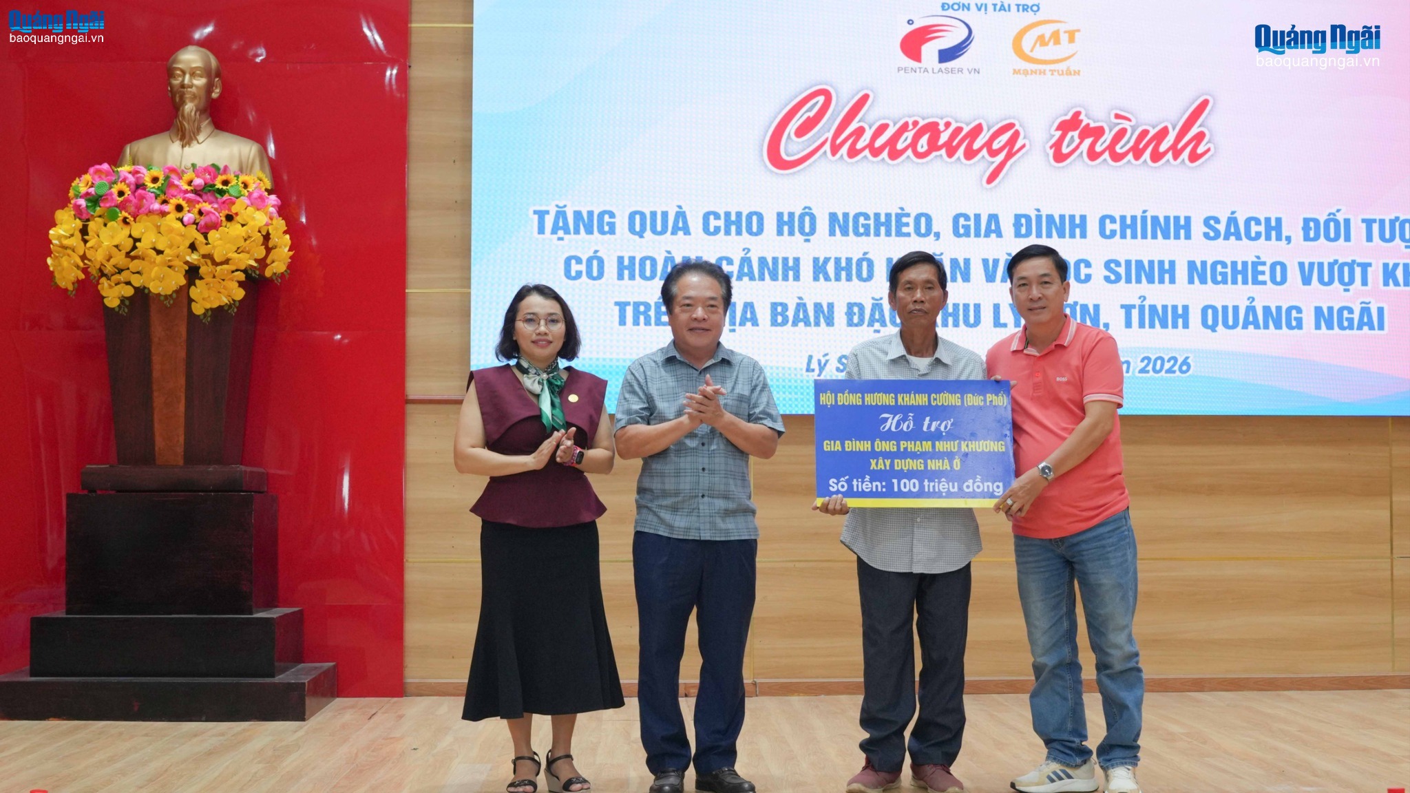 Chia sẻ yêu thương đến người dân đặc khu Lý Sơn