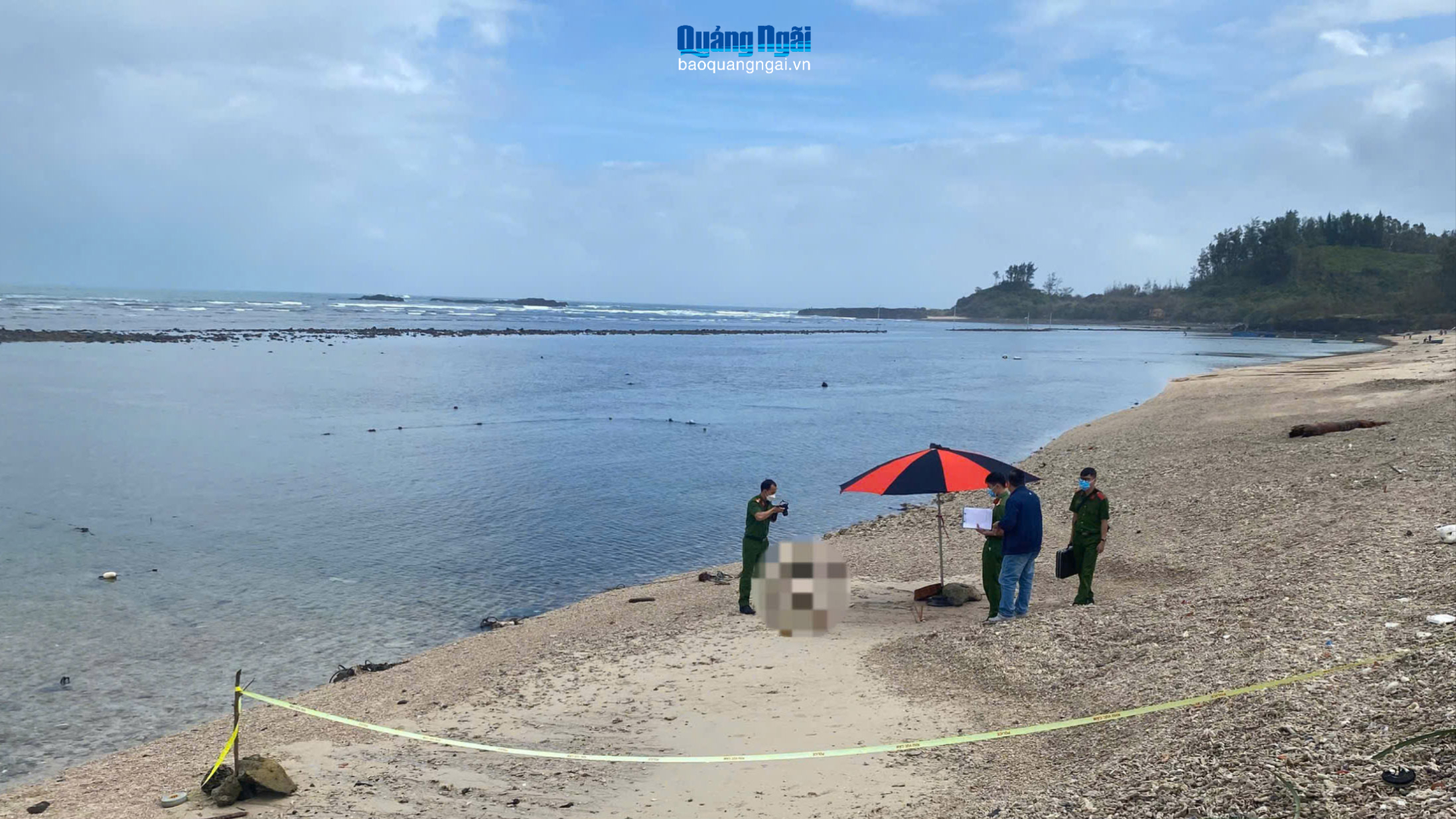 Phát hiện thi thể trôi dạt vào bờ biển Gành Cả