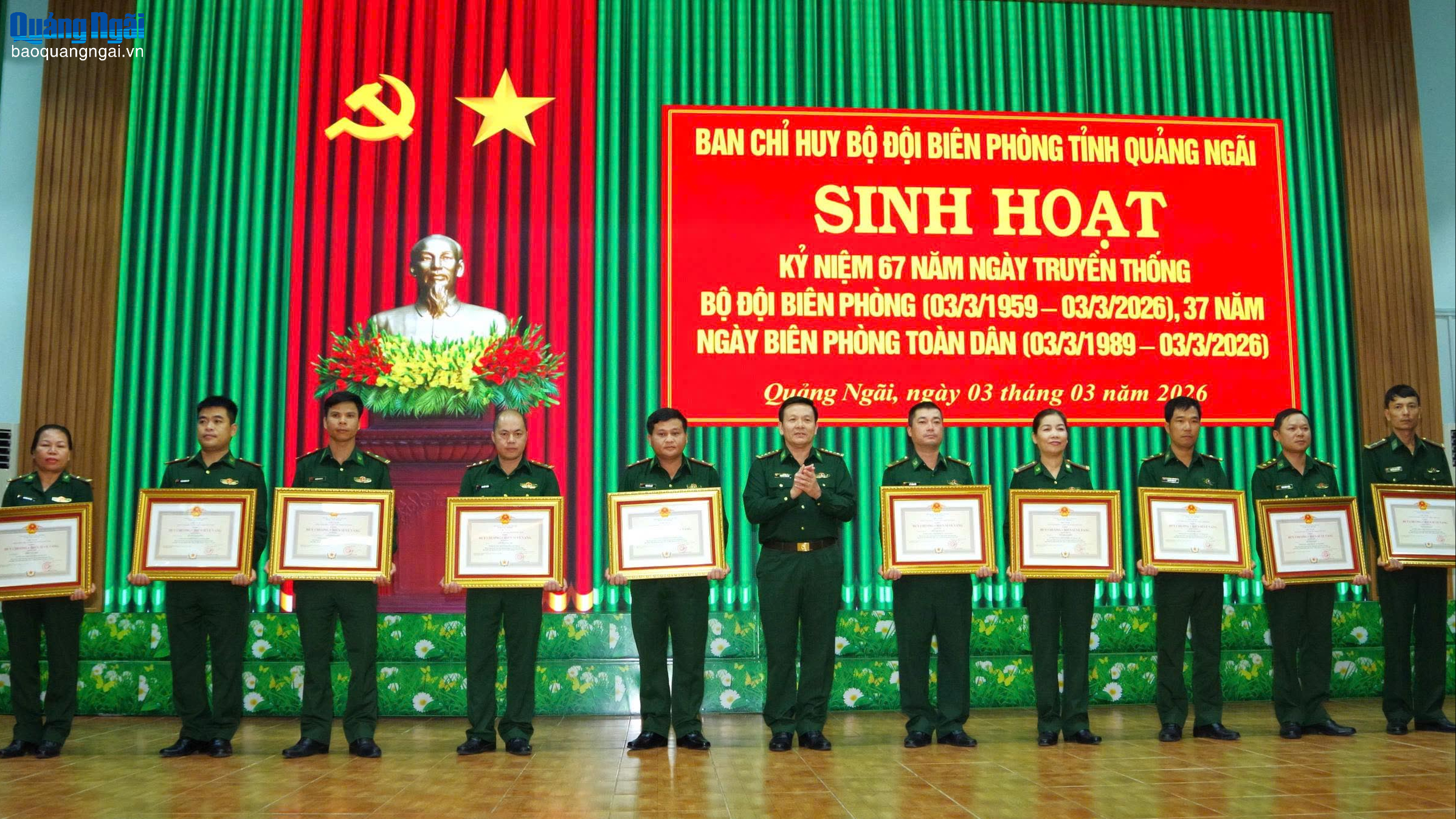 Bộ đội Biên phòng Quảng Ngãi gặp mặt kỷ niệm nhân 67 năm Ngày truyền thống