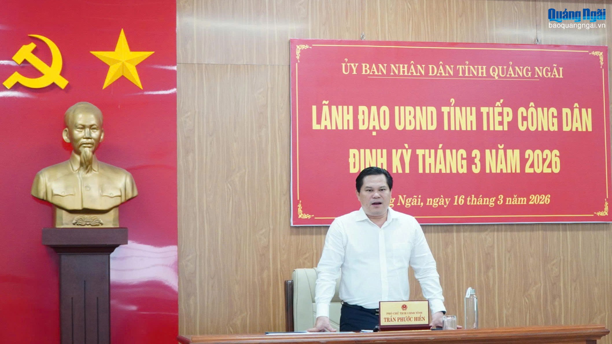 Phó Chủ tịch UBND tỉnh Trần Phước Hiền tiếp công dân định kỳ