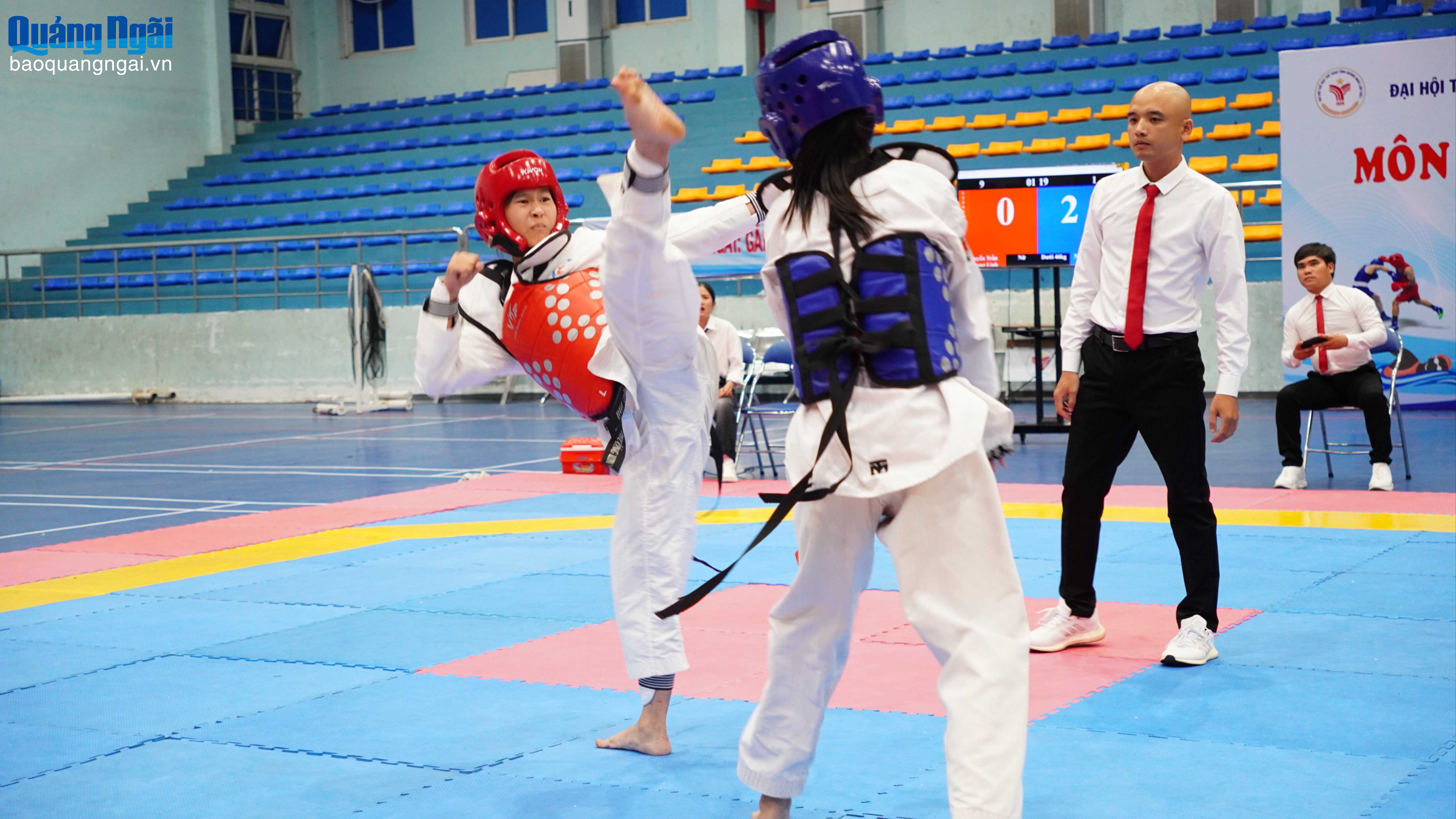 Thi đấu môn Taekwondo Đại hội Thể dục thể thao tỉnh
