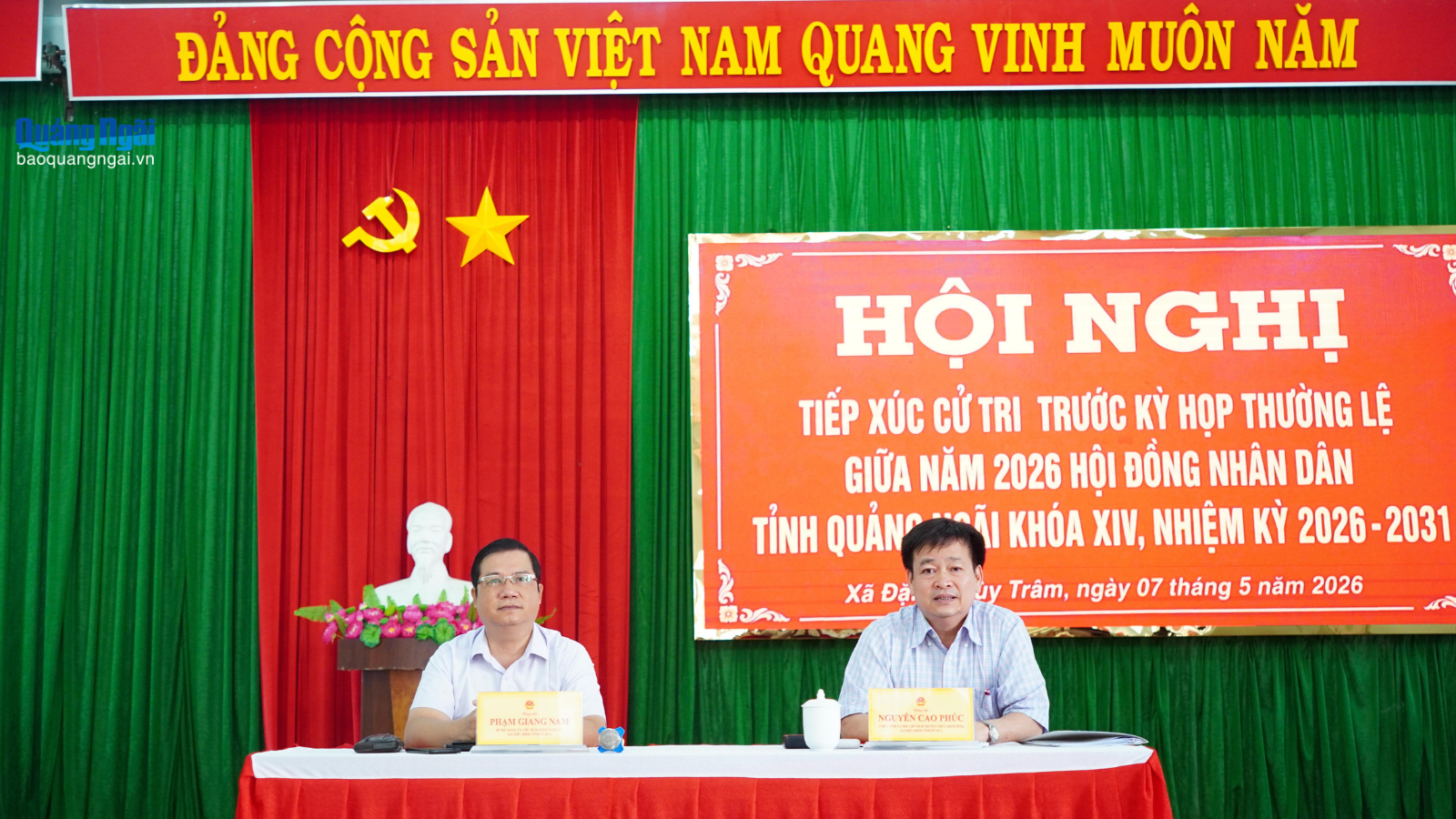 Cử tri xã Đặng Thùy Trâm kiến nghị sớm đầu tư các công trình giao thông, giáo dục