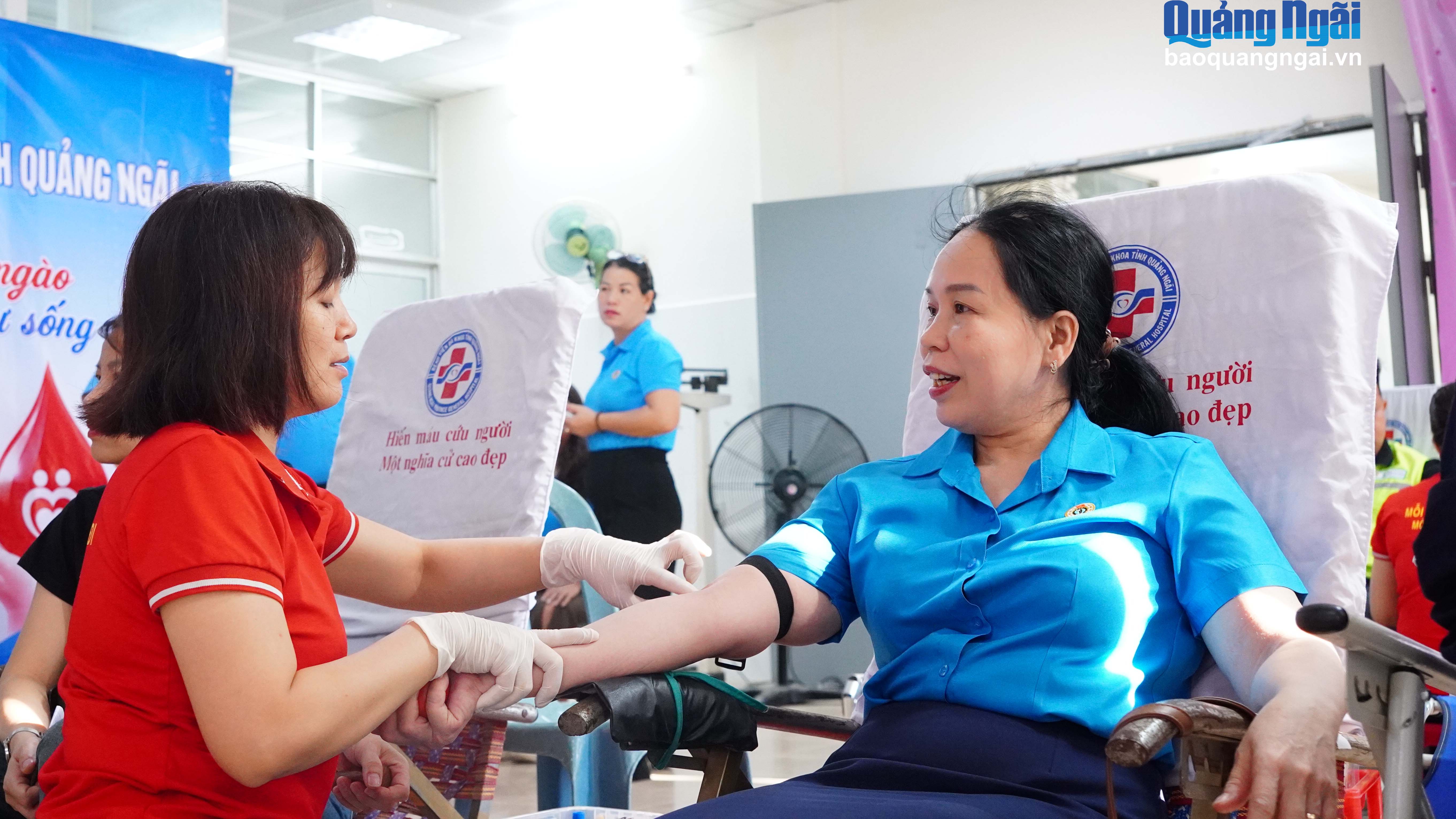 Tiếp nhận hơn 200 đơn vị máu từ đoàn viên, người lao động