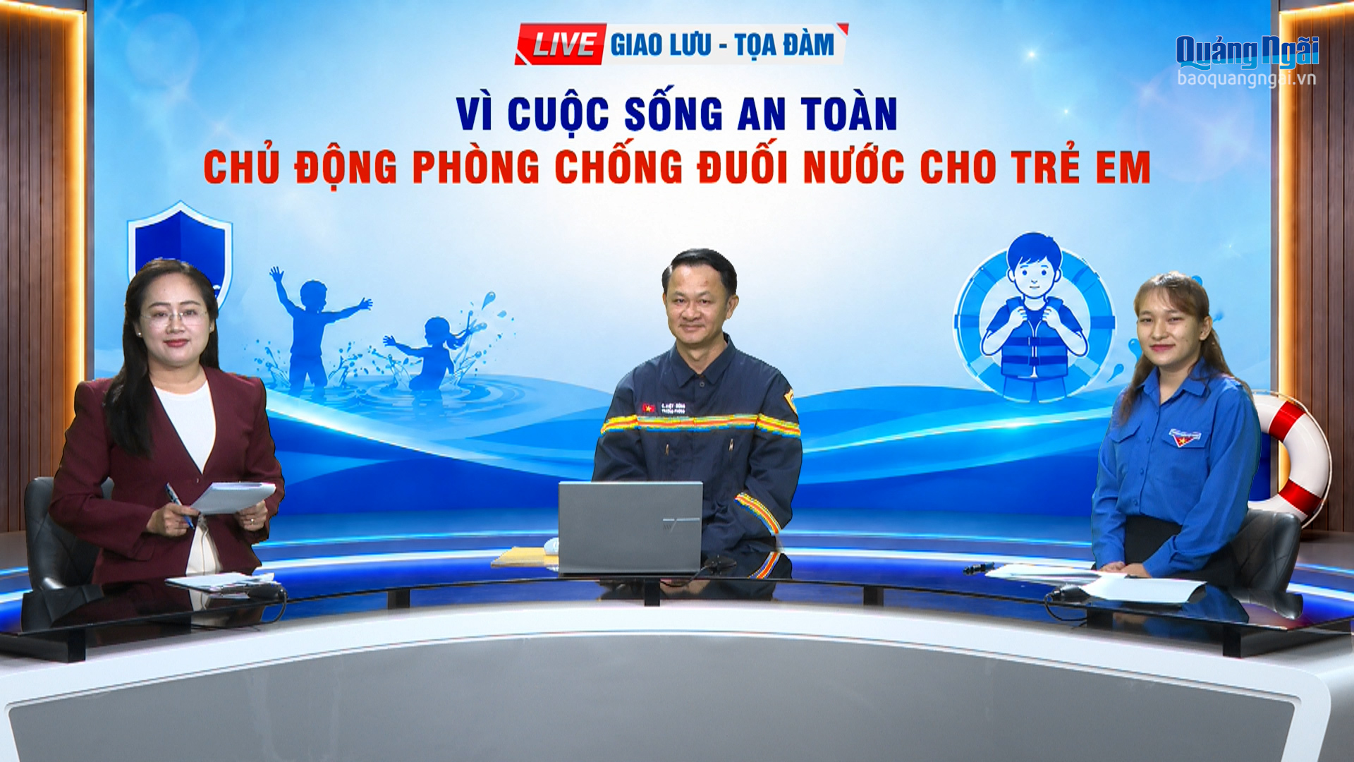 [Video]. Chương trình Giao lưu - Tọa đàm “Vì cuộc sống an toàn - Chủ động phòng chống đuối nước cho trẻ em”