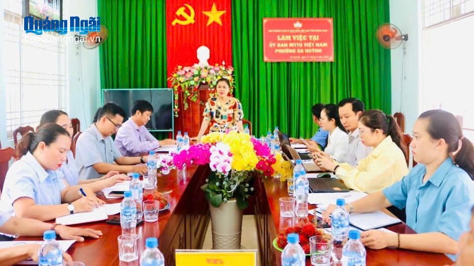 Kiểm tra việc sắp xếp bộ máy Ủy ban Mặt trận Tổ quốc Việt Nam cấp xã