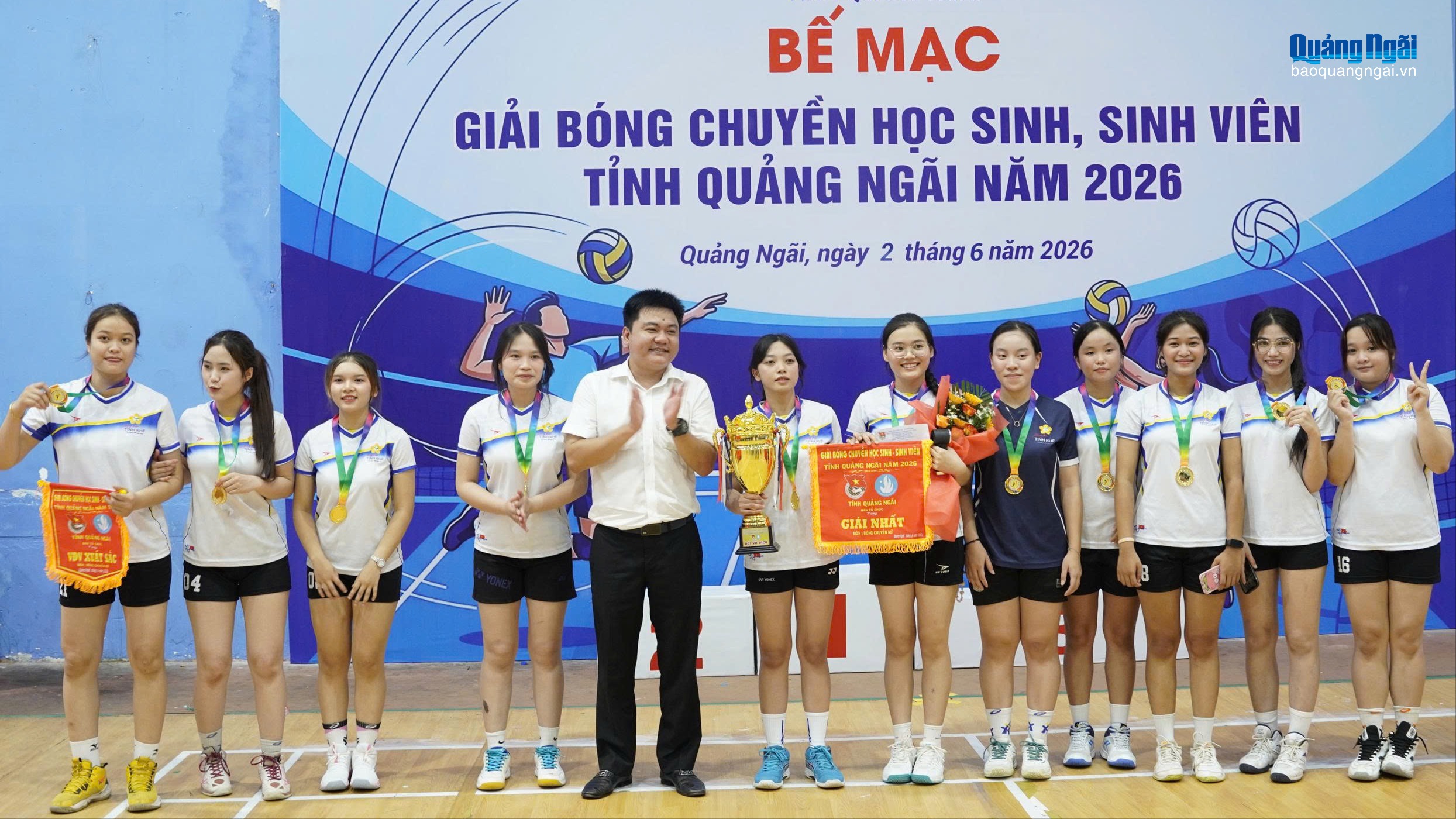 Bế mạc giải bóng chuyền học sinh, sinh viên