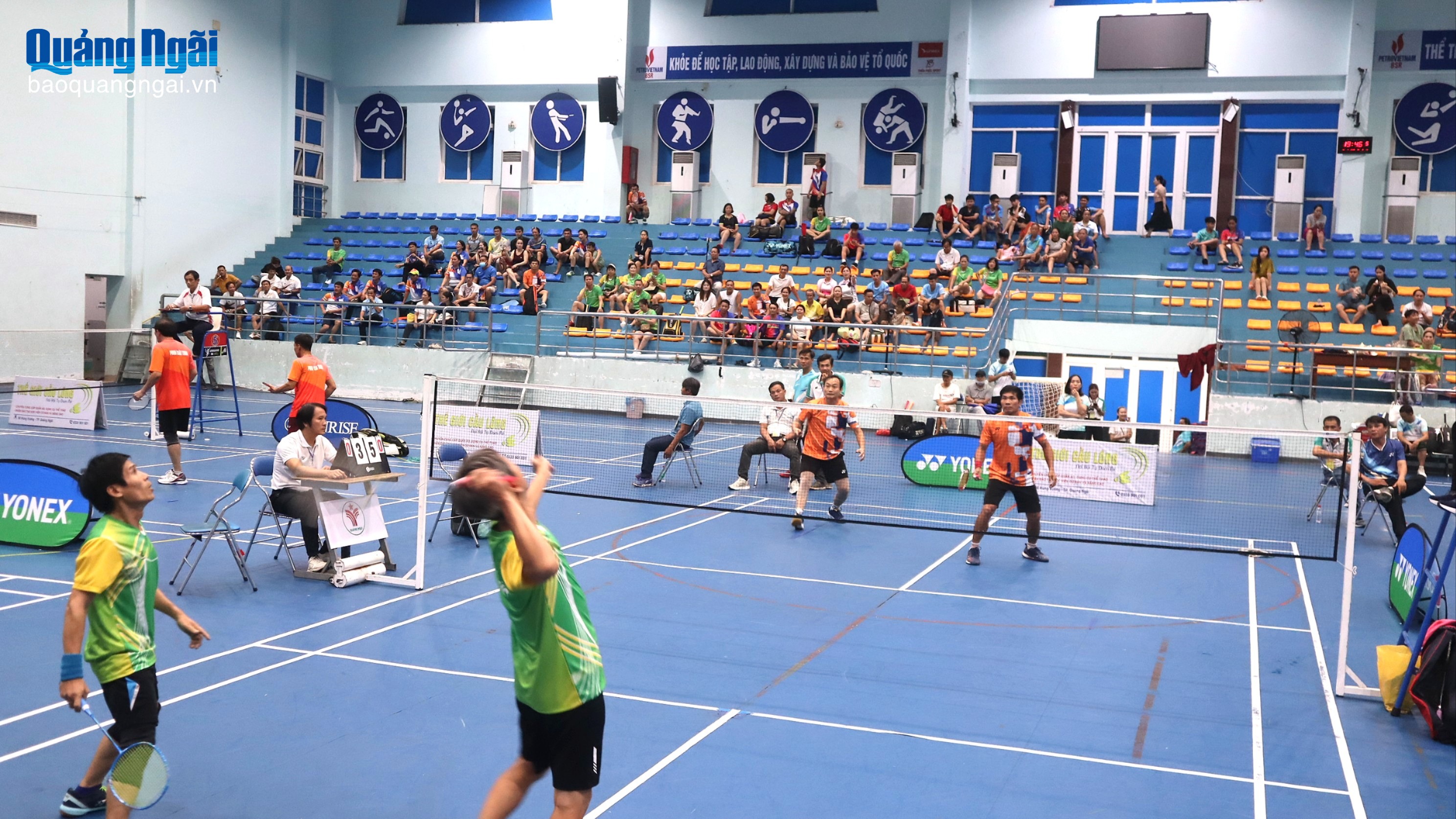 Khai mạc Giải cầu lông tỉnh Quảng Ngãi mở rộng lần thứ XVI