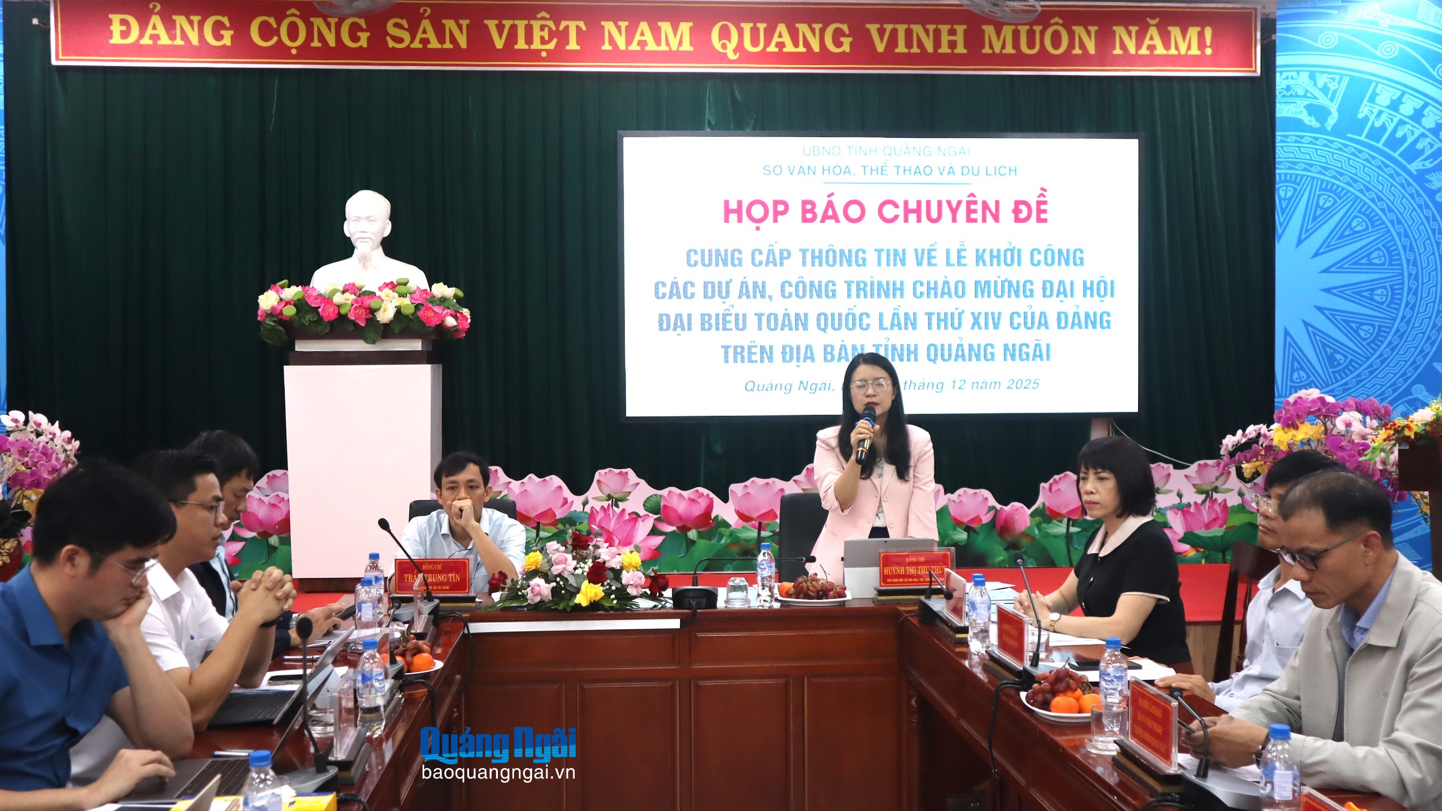 Họp báo về khởi công các công trình chào mừng Đại hội đại biểu toàn quốc lần thứ XIV của Đảng