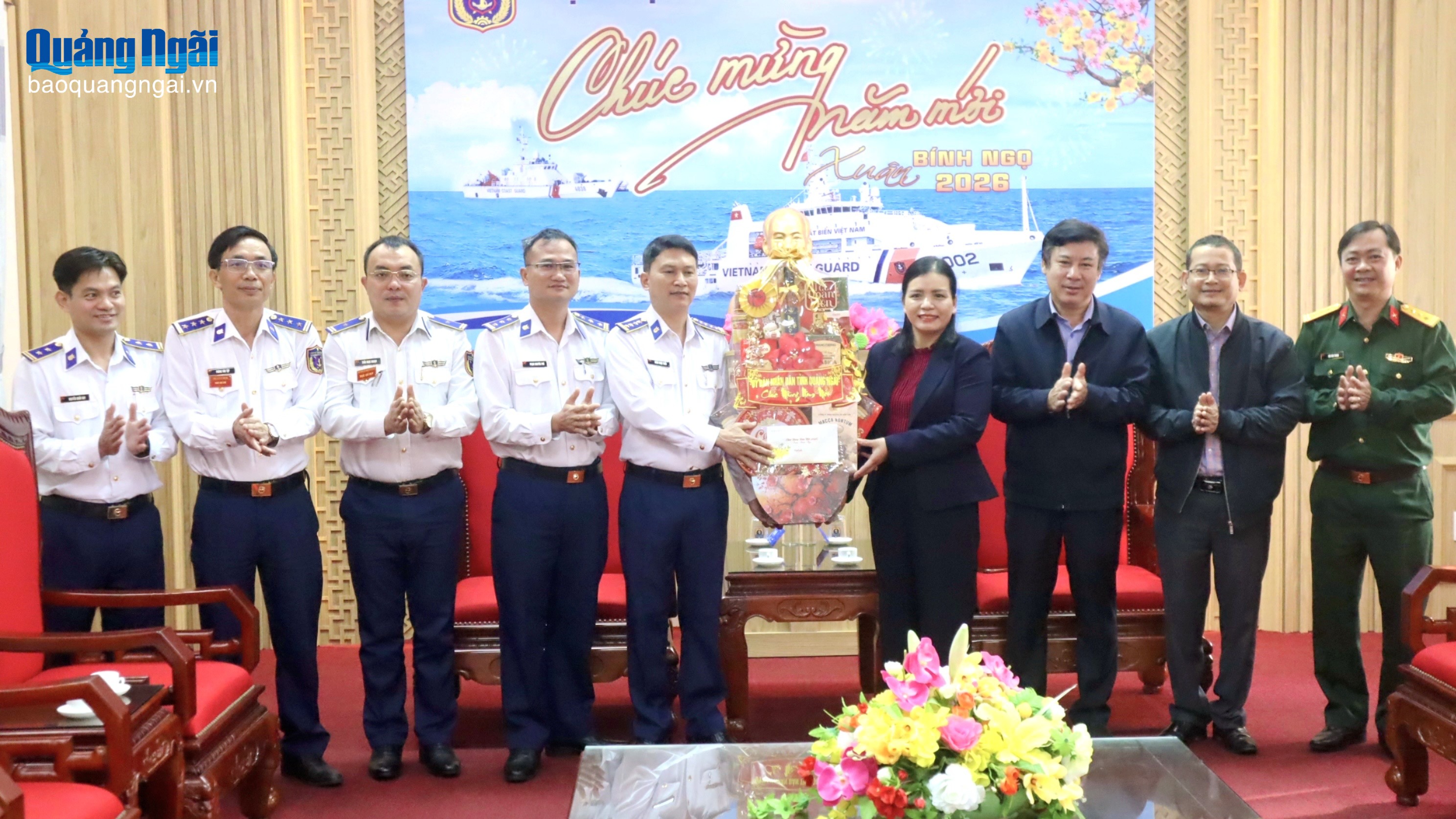 Lãnh đạo tỉnh thăm, chúc Tết Bộ Tư lệnh Vùng Cảnh sát biển 2