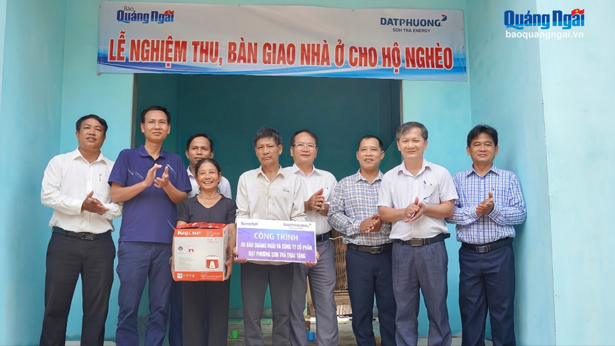 Báo Quảng Ngãi bàn giao nhà đại đoàn kết ở xã Sơn Kỳ