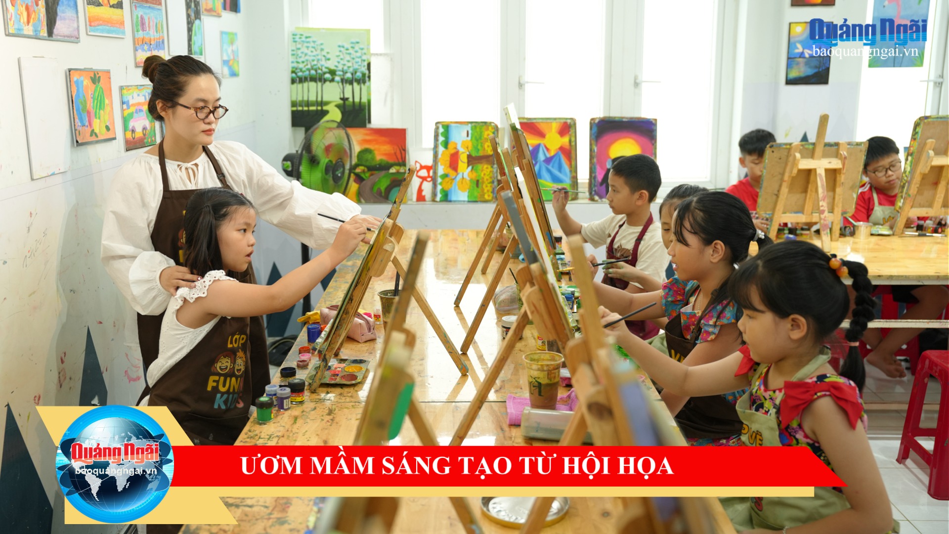 [Video]. Ươm mầm sáng tạo từ hội họa