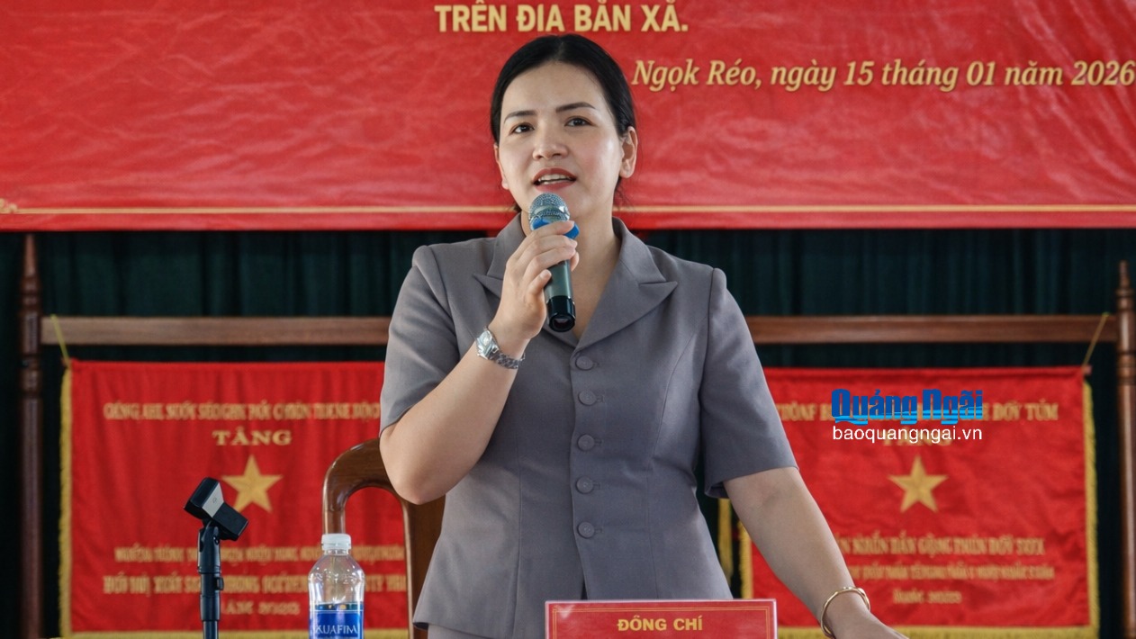 Phó Chủ tịch Thường trực UBND tỉnh Y Ngọc làm việc với xã Ngọk Réo