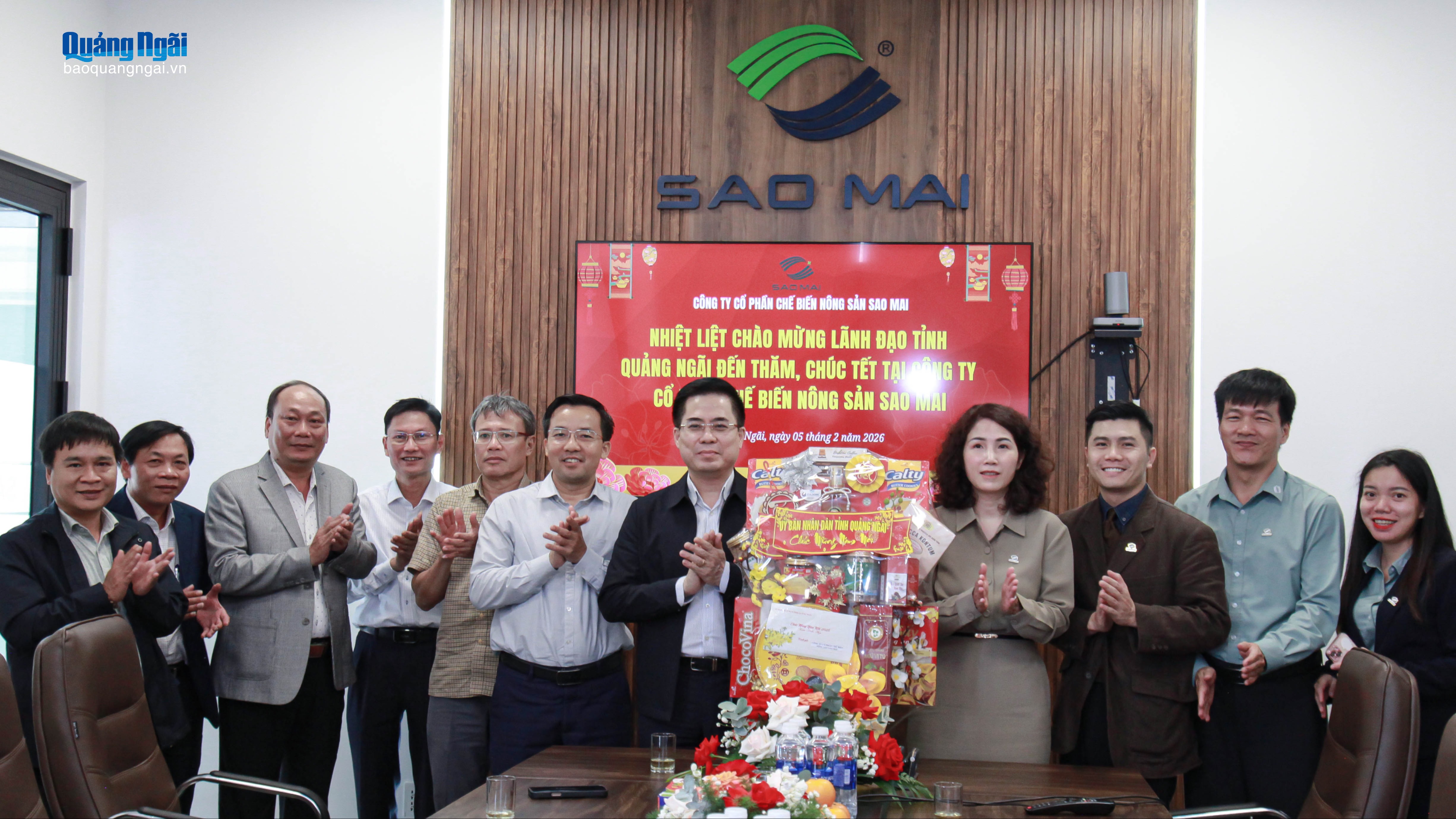 Chủ tịch UBND tỉnh Nguyễn Hoàng Giang thăm, chúc Tết các doanh nghiệp phía tây