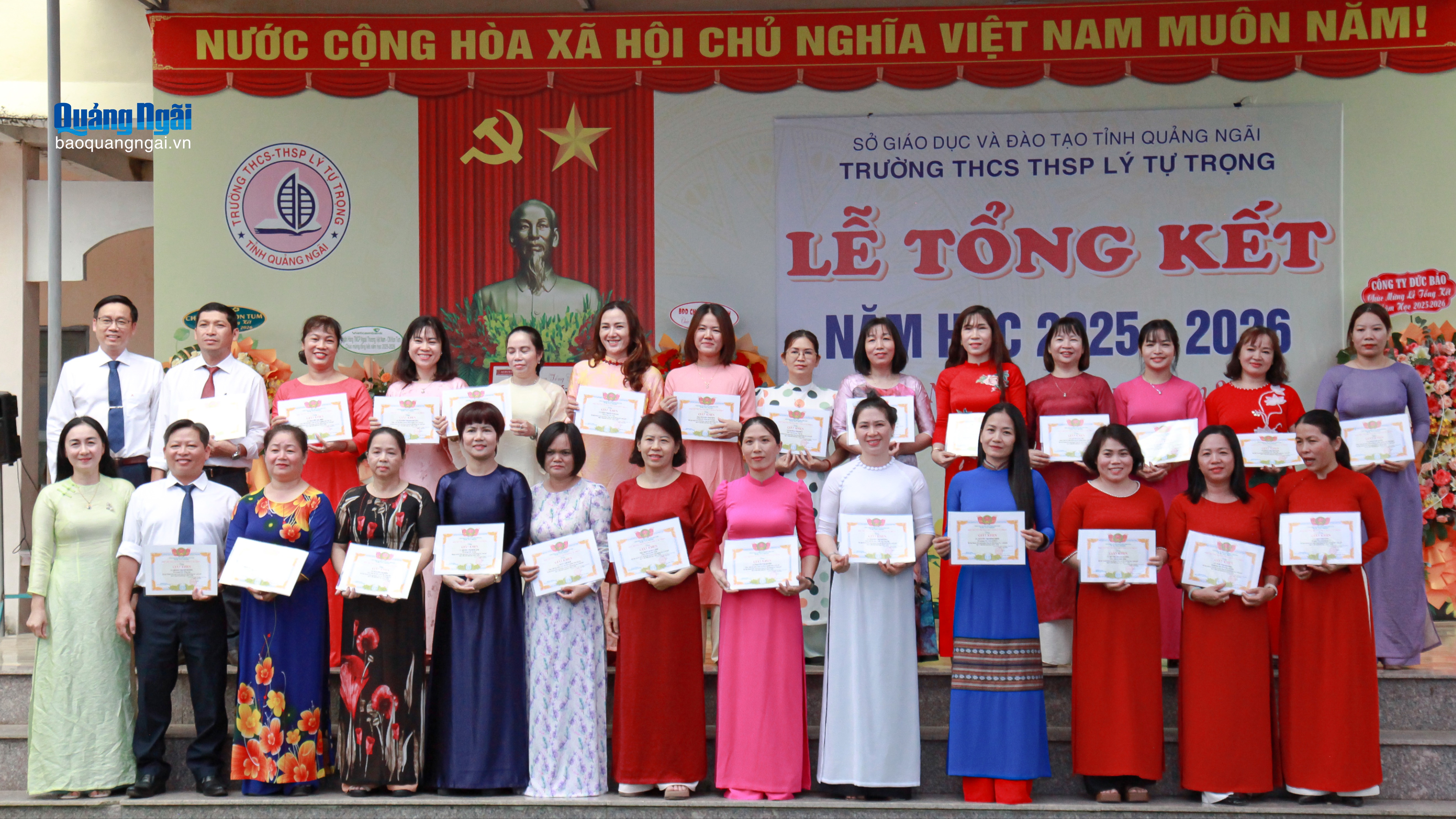 Trường THCS THSP Lý Tự Trọng tổng kết năm học 2025 - 2026