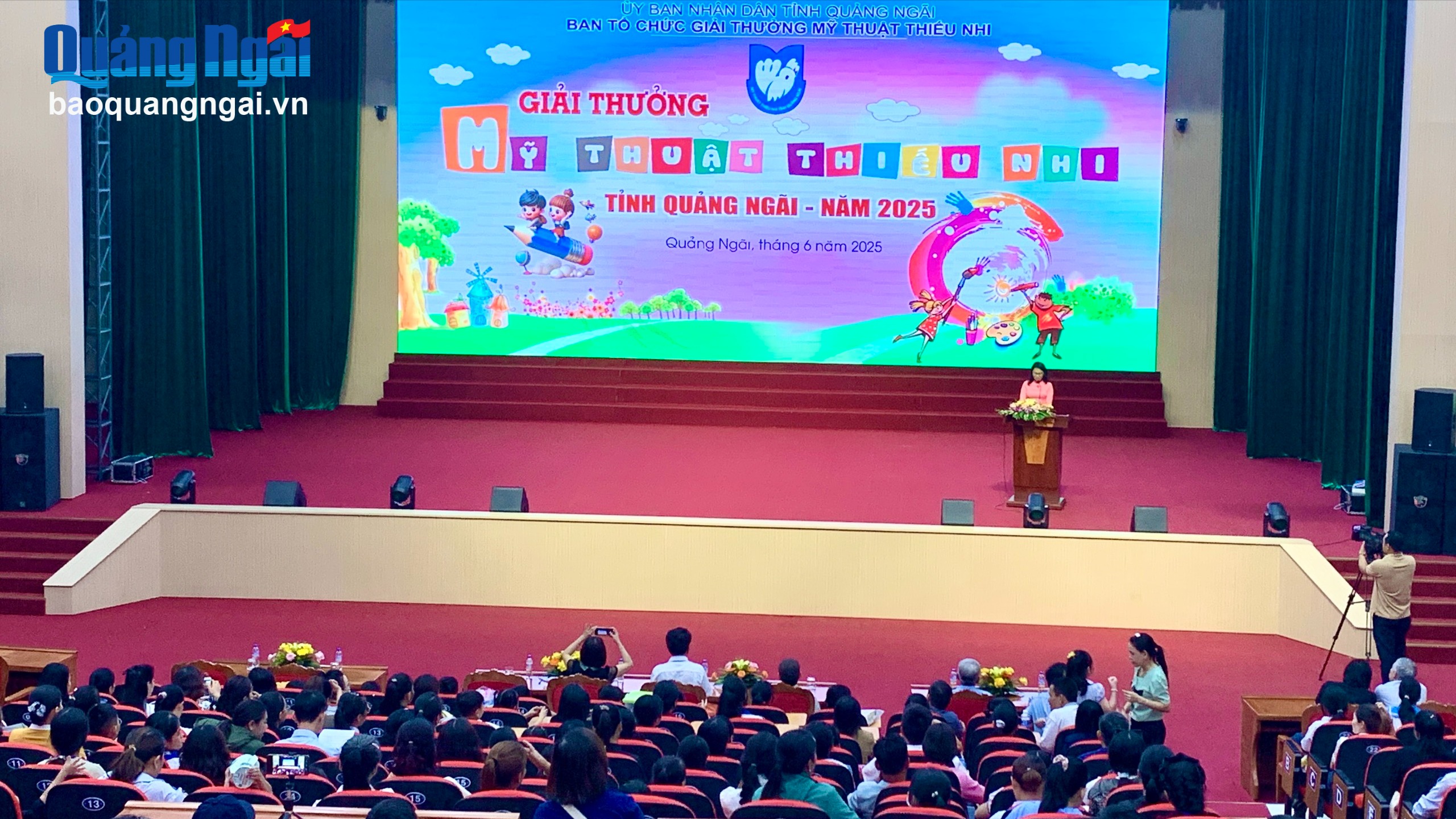 Khai mạc Giải thưởng Mỹ thuật thiếu nhi tỉnh Quảng Ngãi năm 2025