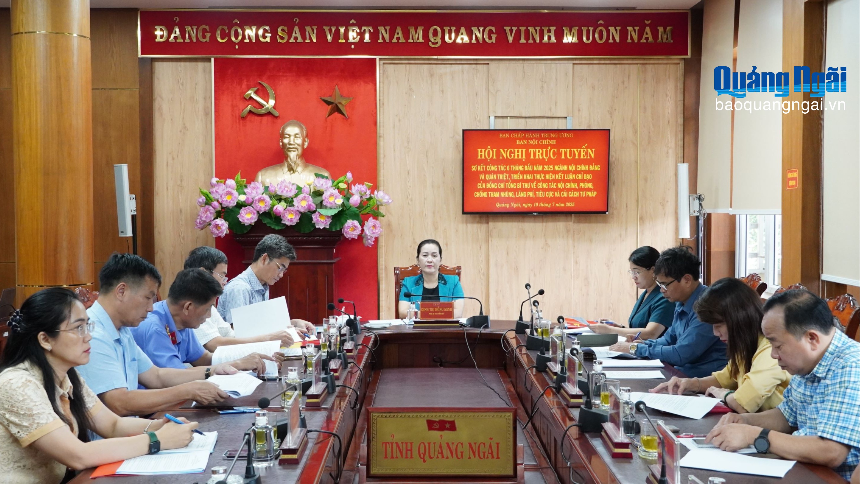 Ngành Nội chính Đảng sơ kết công tác 6 tháng đầu năm 2025