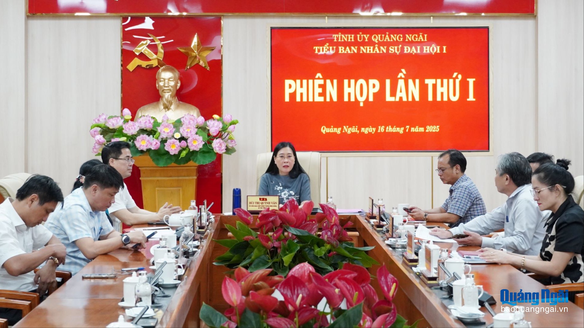 Tiểu ban Nhân sự Đại hội đại biểu Đảng bộ tỉnh họp phiên thứ I