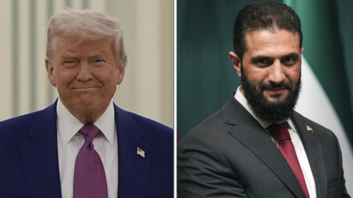 Tổng thống Donald Trump gặp tổng thống lâm thời Syria tại Ả Rập Saudi