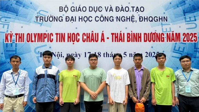 Học sinh Việt Nam đạt 6 huy chương Olympic Tin học châu Á-Thái Bình Dương