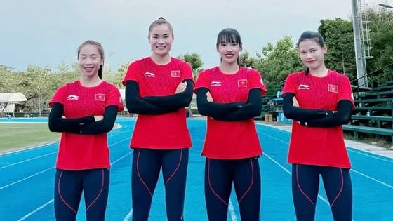 Đội tiếp sức nữ Việt Nam đoạt HCB điền kinh châu Á