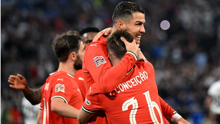 Ronaldo ghi bàn giúp Bồ Đào Nha hạ Đức, vào chung kết Nations League