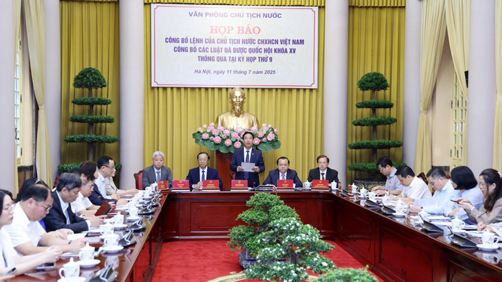 Công bố Lệnh của Chủ tịch nước về 9 luật vừa được thông qua