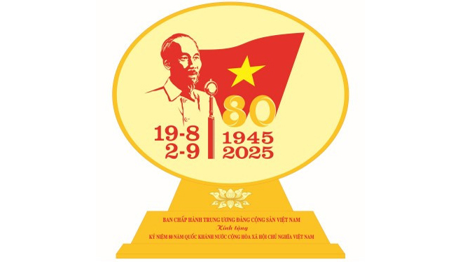 Phê duyệt mẫu biểu trưng quà tặng Kỷ niệm 80 năm Cách mạng Tháng Tám thành công và Quốc khánh 2/9