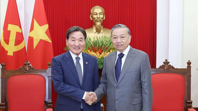 Tổng Bí thư Tô Lâm tiếp Đặc phái viên của Tổng thống Hàn Quốc