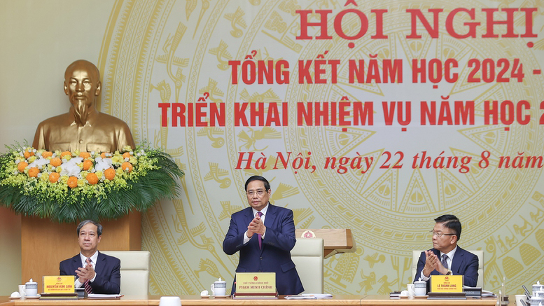 Thủ tướng chủ trì Hội nghị tổng kết năm học 2024-2025, triển khai nhiệm vụ năm học 2025-2026
