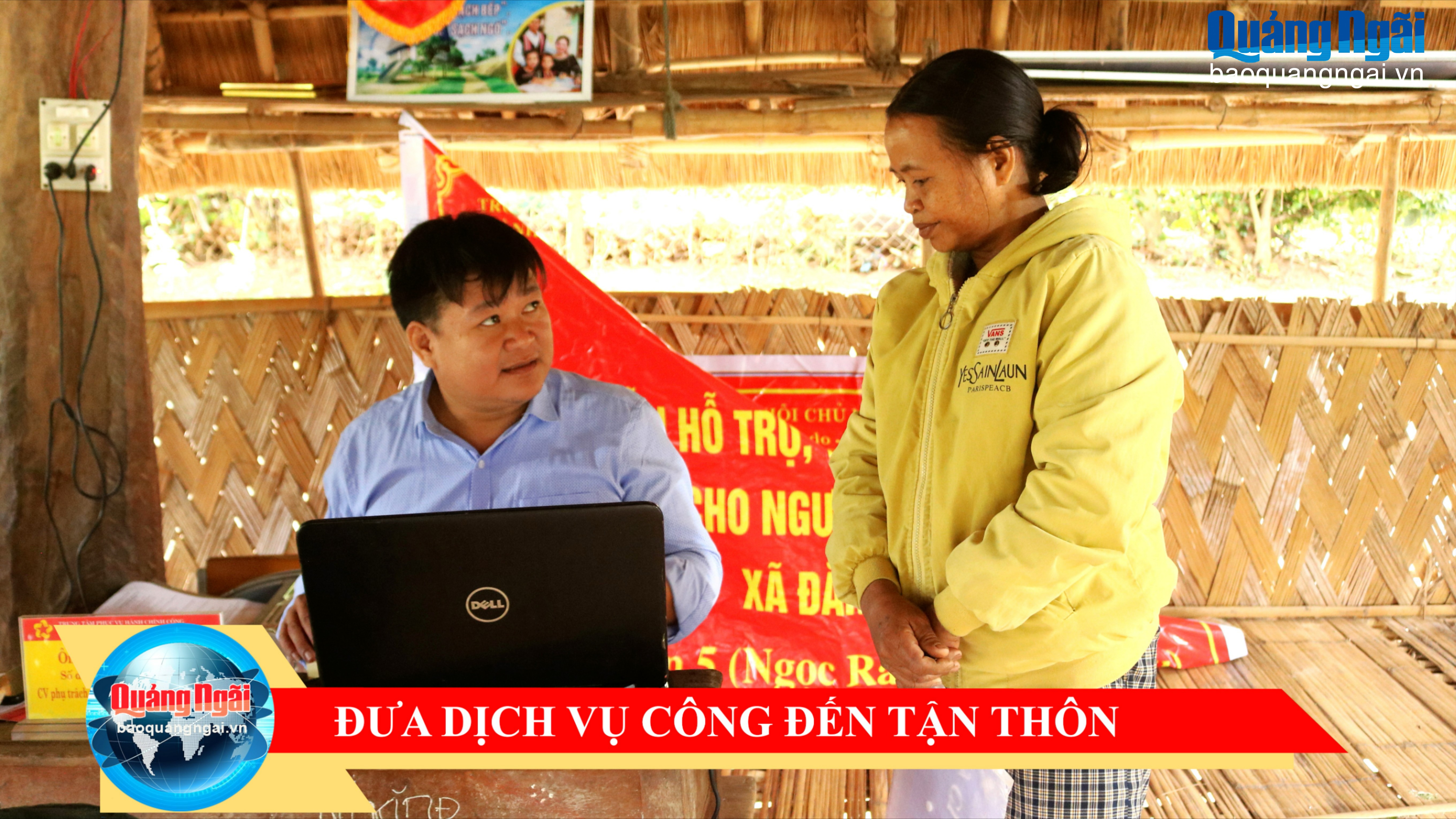 [Video]. Đưa dịch vụ công đến tận thôn