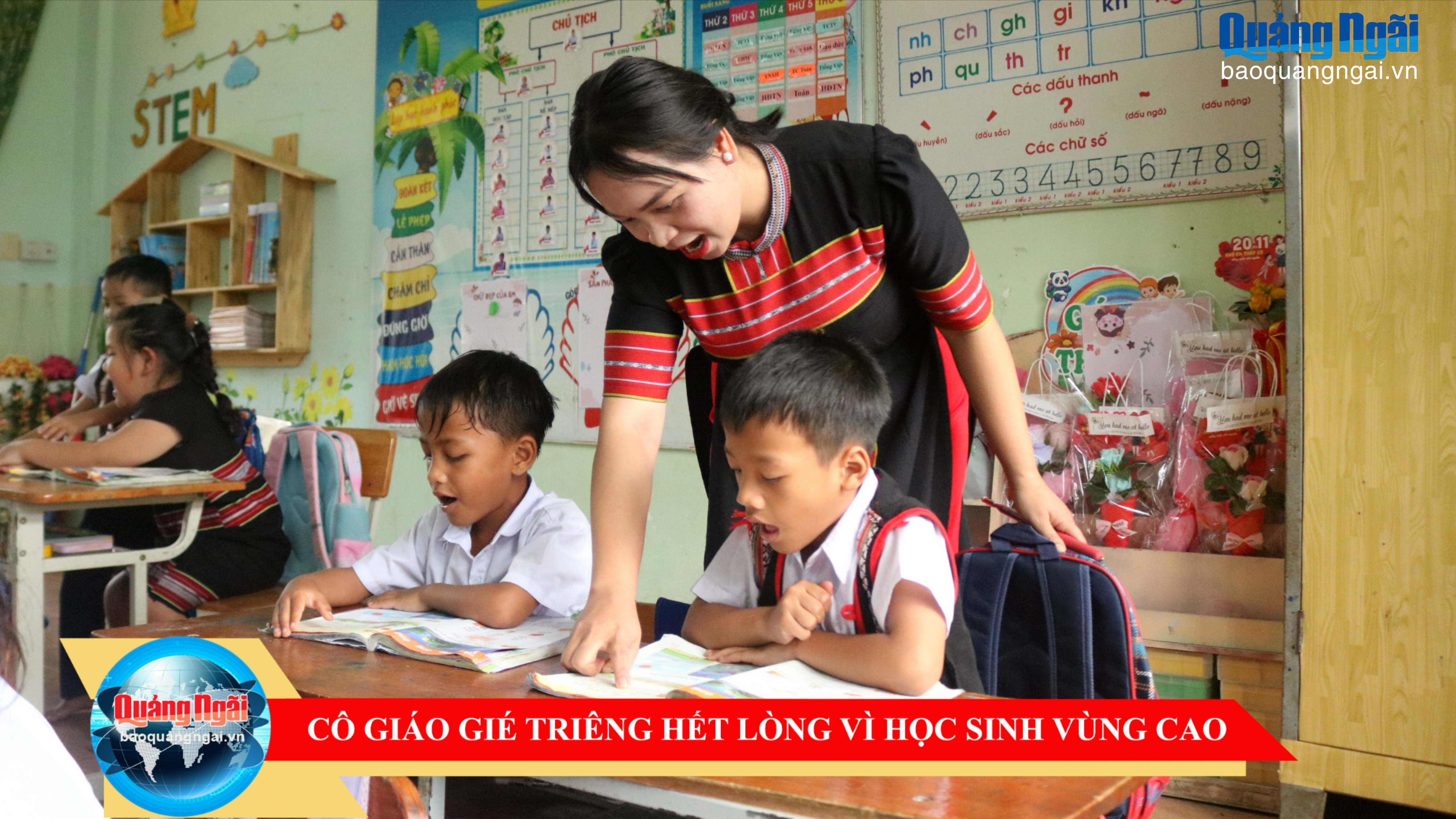 [Video]. Cô giáo Gié Triêng hết lòng vì học sinh vùng cao