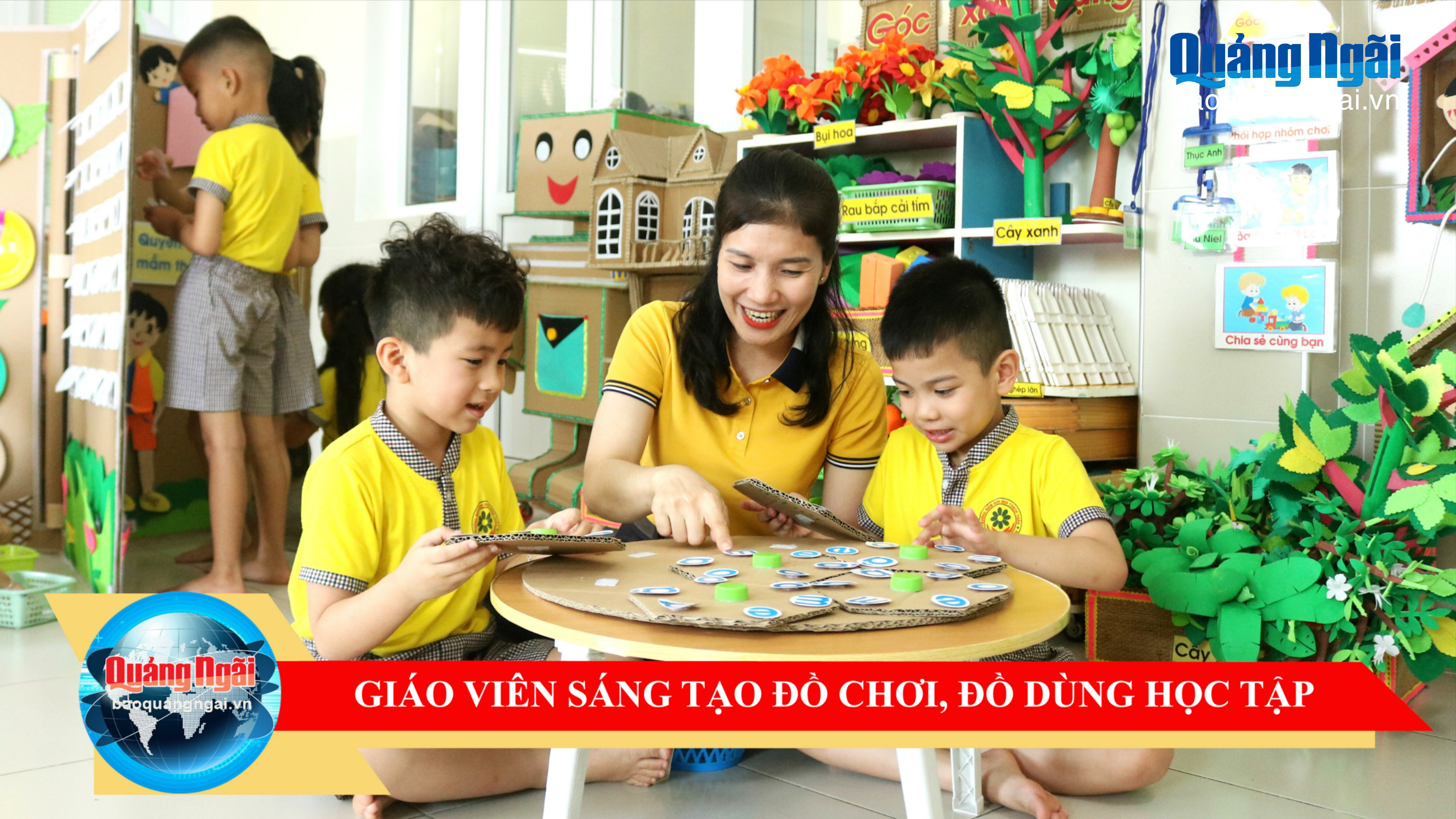 [Video]. Giáo viên sáng tạo đồ chơi, đồ dùng dạy học