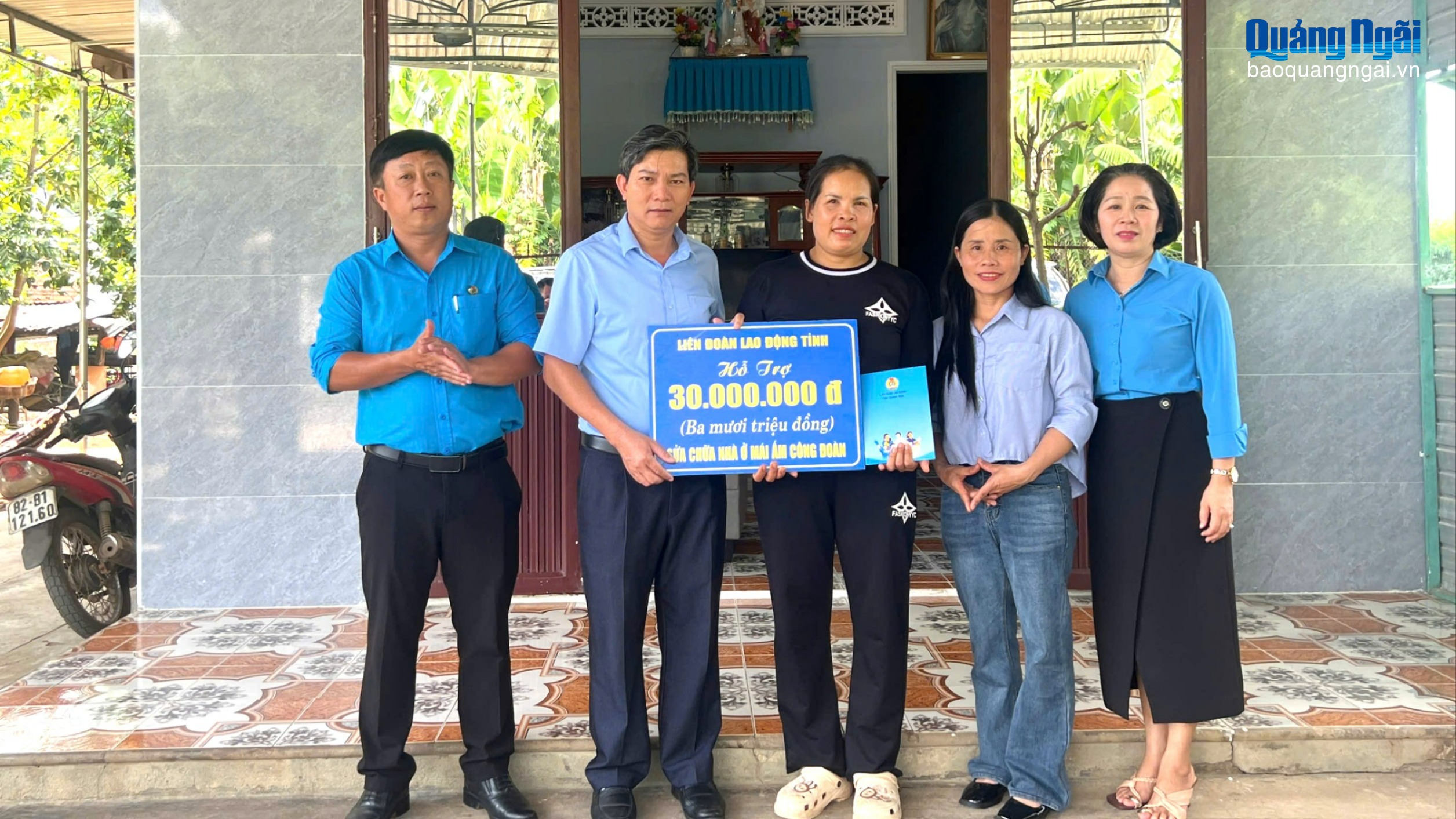 Hỗ trợ sửa chữa “Mái ấm Công đoàn”