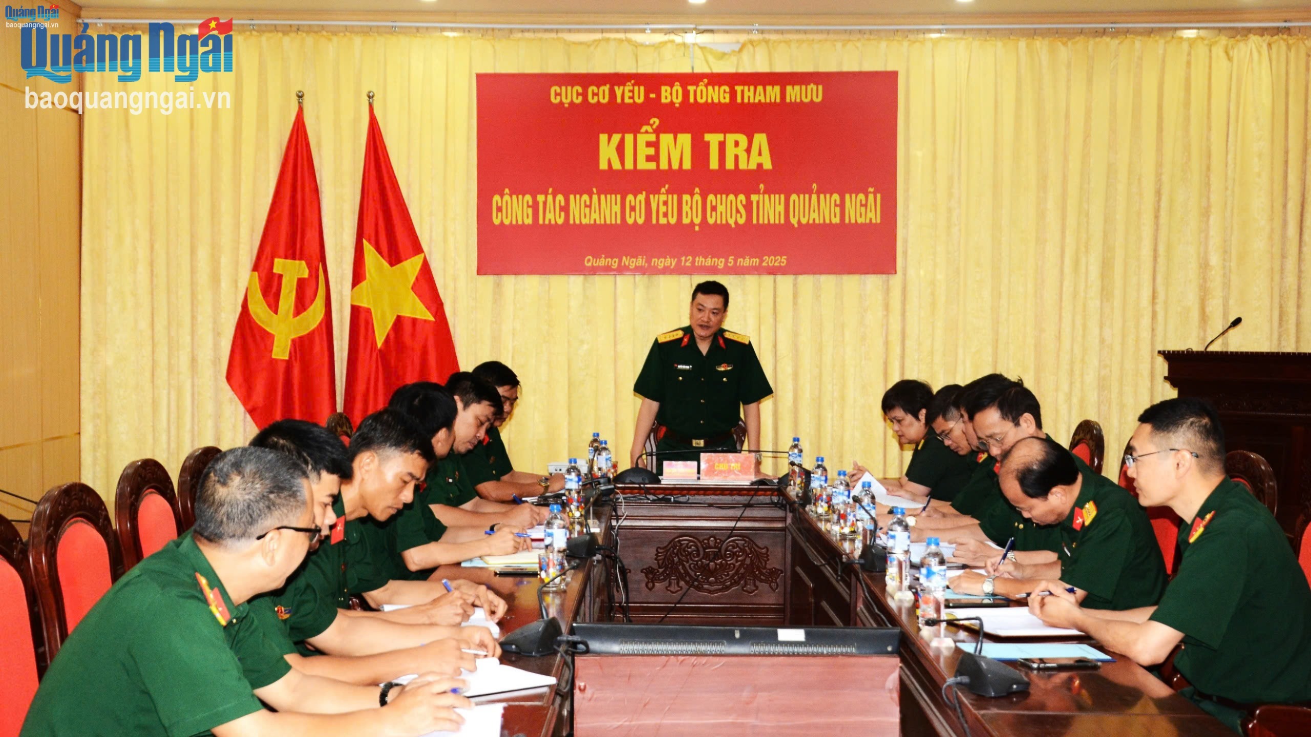 Cục Cơ yếu kiểm tra toàn diện công tác cơ yếu của Bộ Chỉ huy Quân sự tỉnh